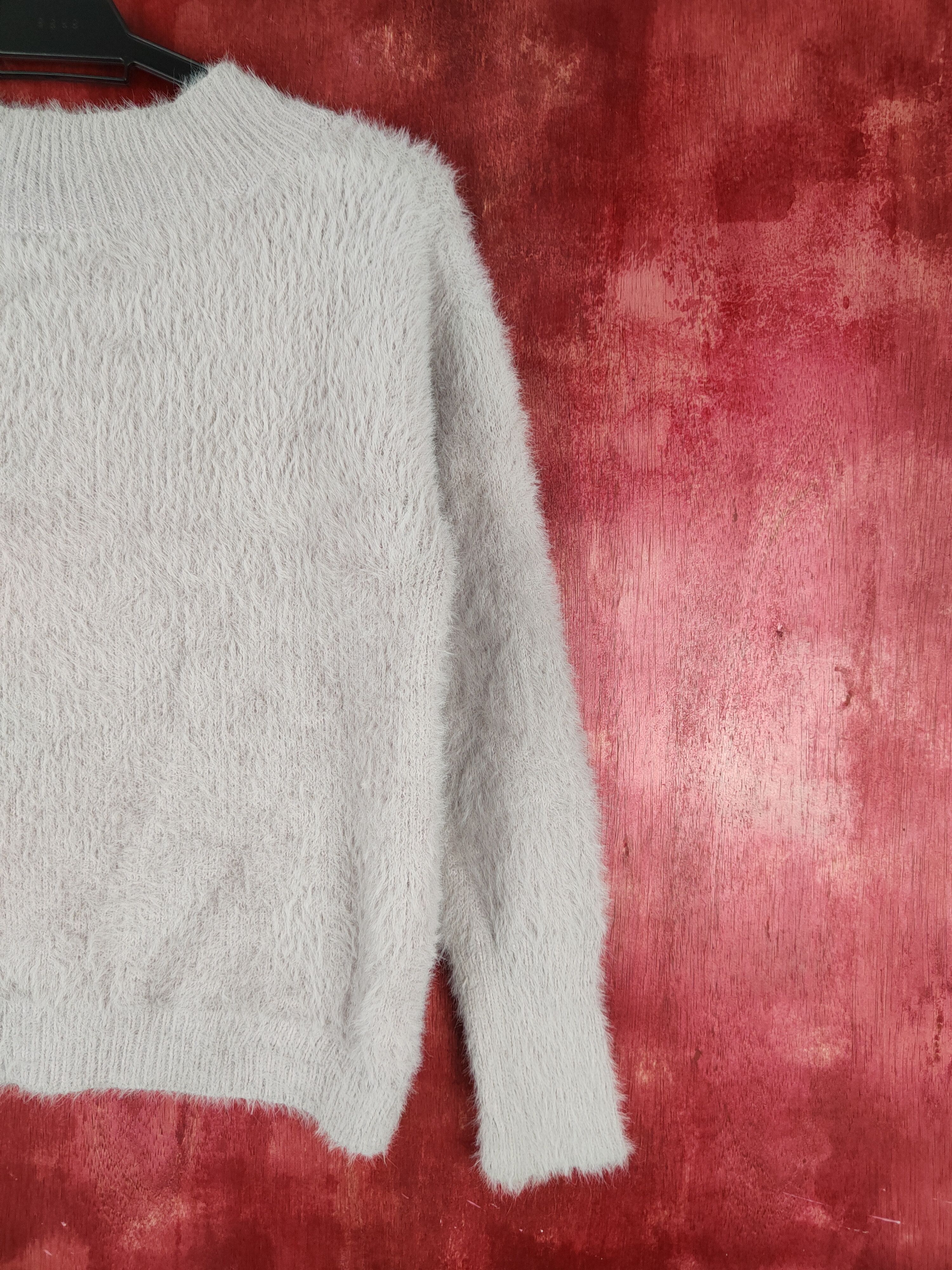 Japanese Brand n.o.t Soft Purple Shag Shaggy Fur Mohair Knitwear #S802 Size S / US 4 / IT 40 - 9 Thumbnail
