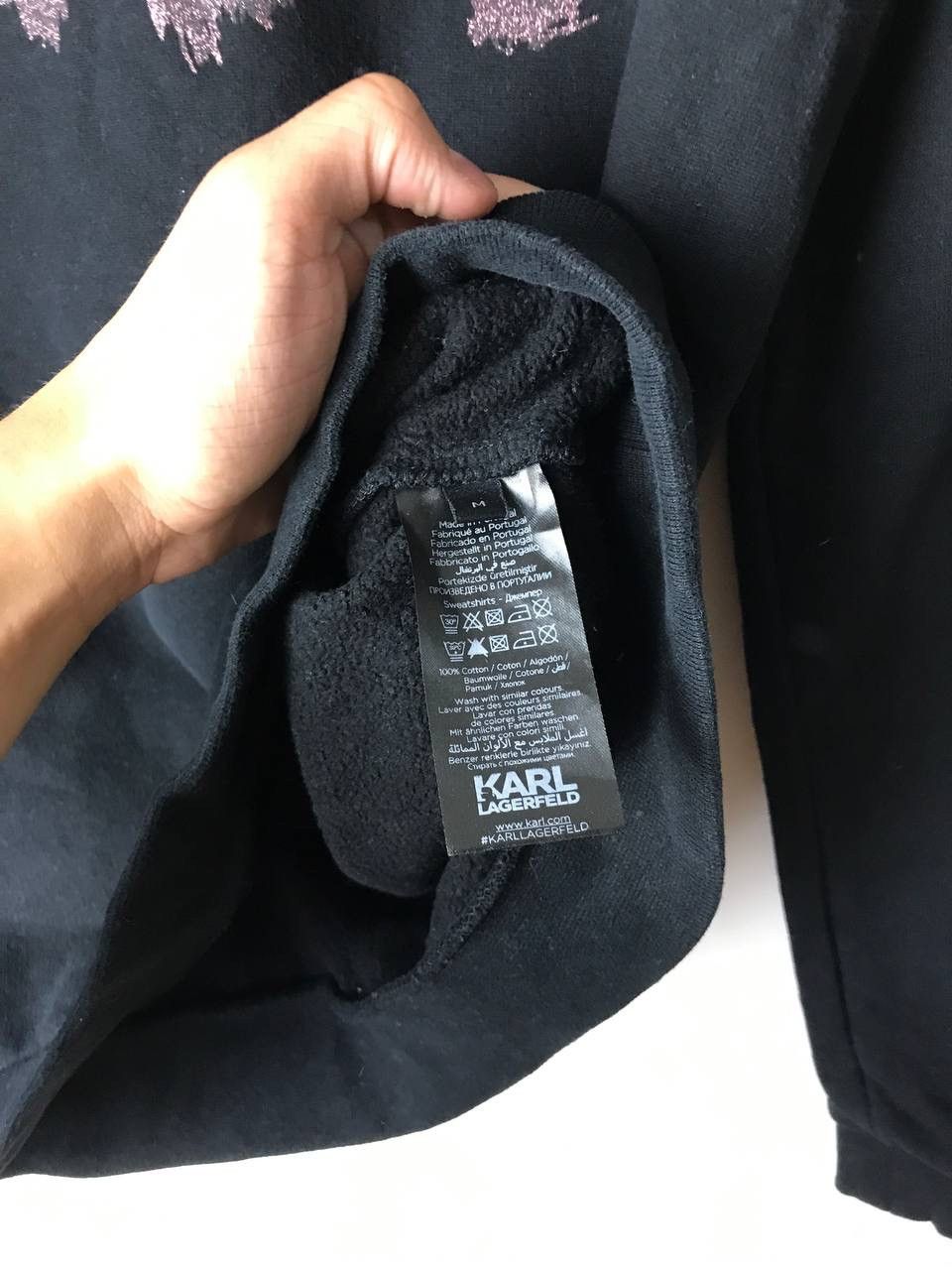 Karl Lagerfeld × Vintage Karl Lagerfeld wmn luxury sweatshirt size M Size ONE SIZE - 4 Thumbnail