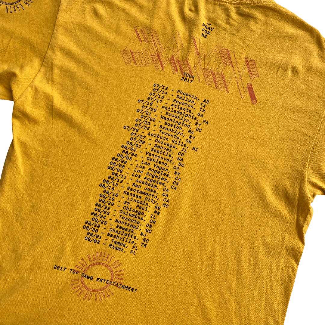 Band Tees × Kendrick Lamar × Rap Tees Kendrick Lamar 2017 Pray For Me Damn Tour Tee Size US L / EU 52-54 / 3 - 5 Thumbnail
