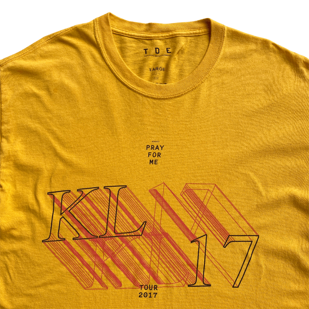Band Tees × Kendrick Lamar × Rap Tees Kendrick Lamar 2017 Pray For Me Damn Tour Tee Size US L / EU 52-54 / 3 - 4 Thumbnail