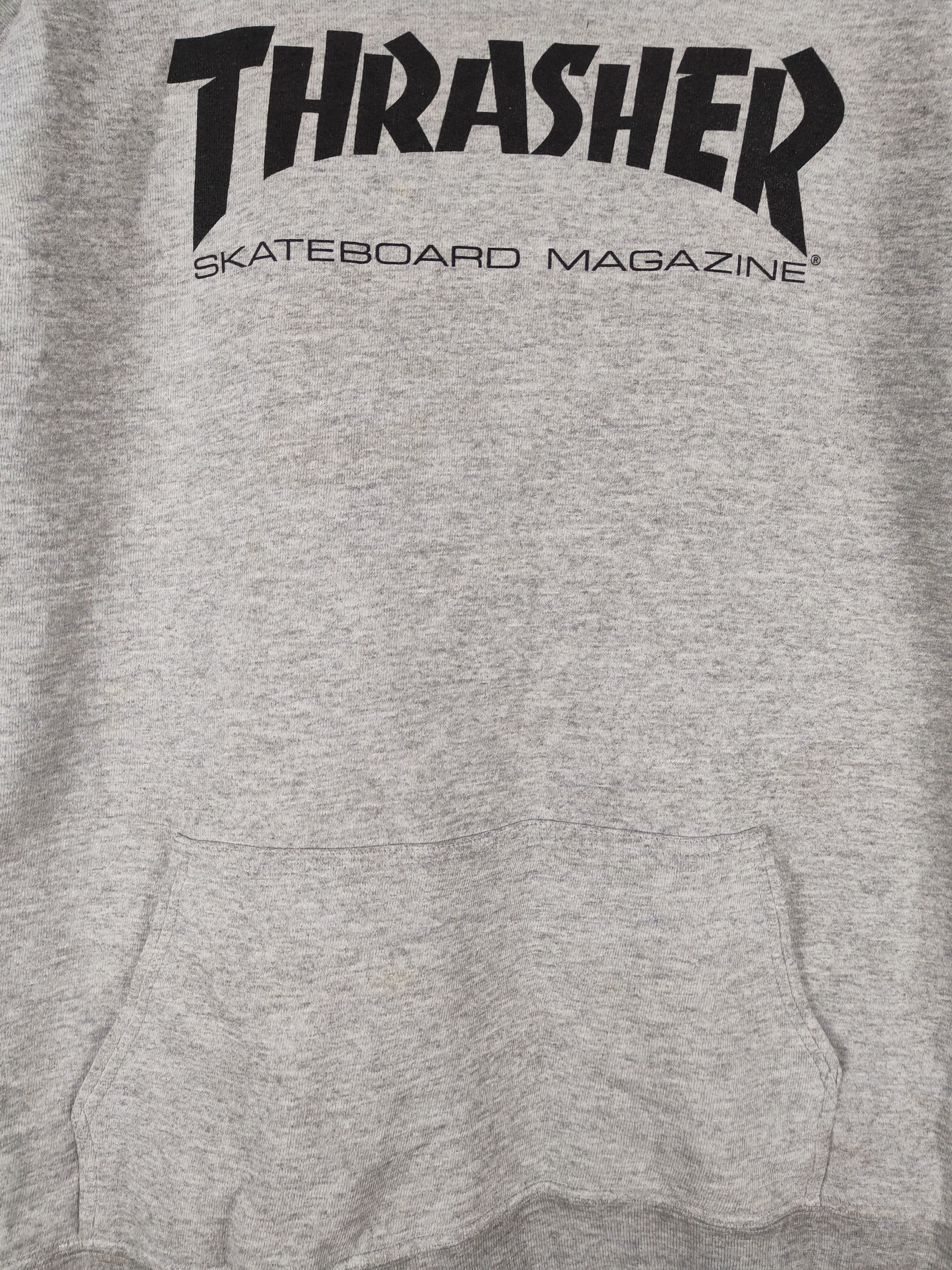 Thrasher Thrasher distressed vintage thrashed hoodie Gray #4815 Size US XL / EU 56 / 4 - 4 Thumbnail
