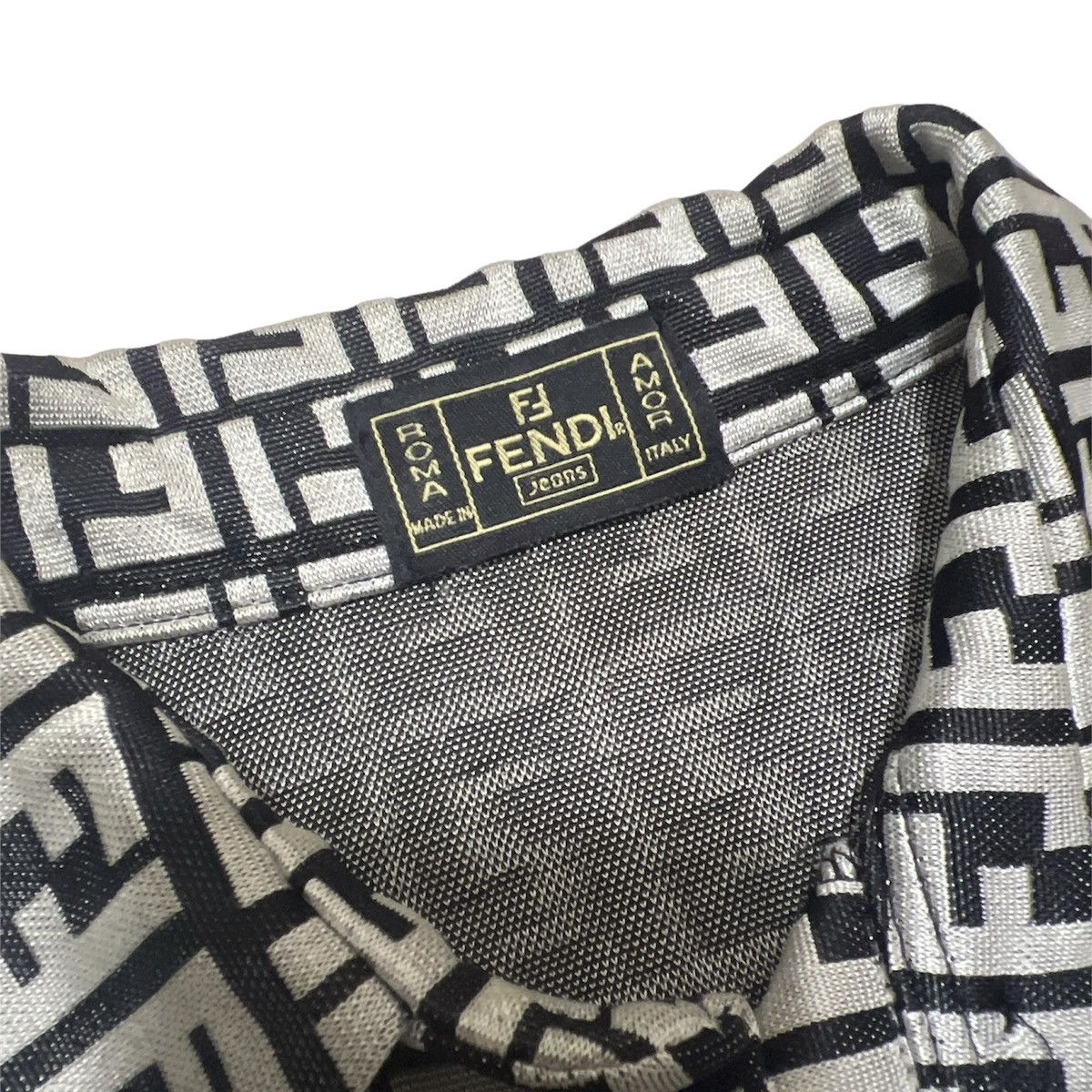 Fendi Fendi Zucca Monogram silk shirt Size S / US 4 / IT 40 - 3 Thumbnail