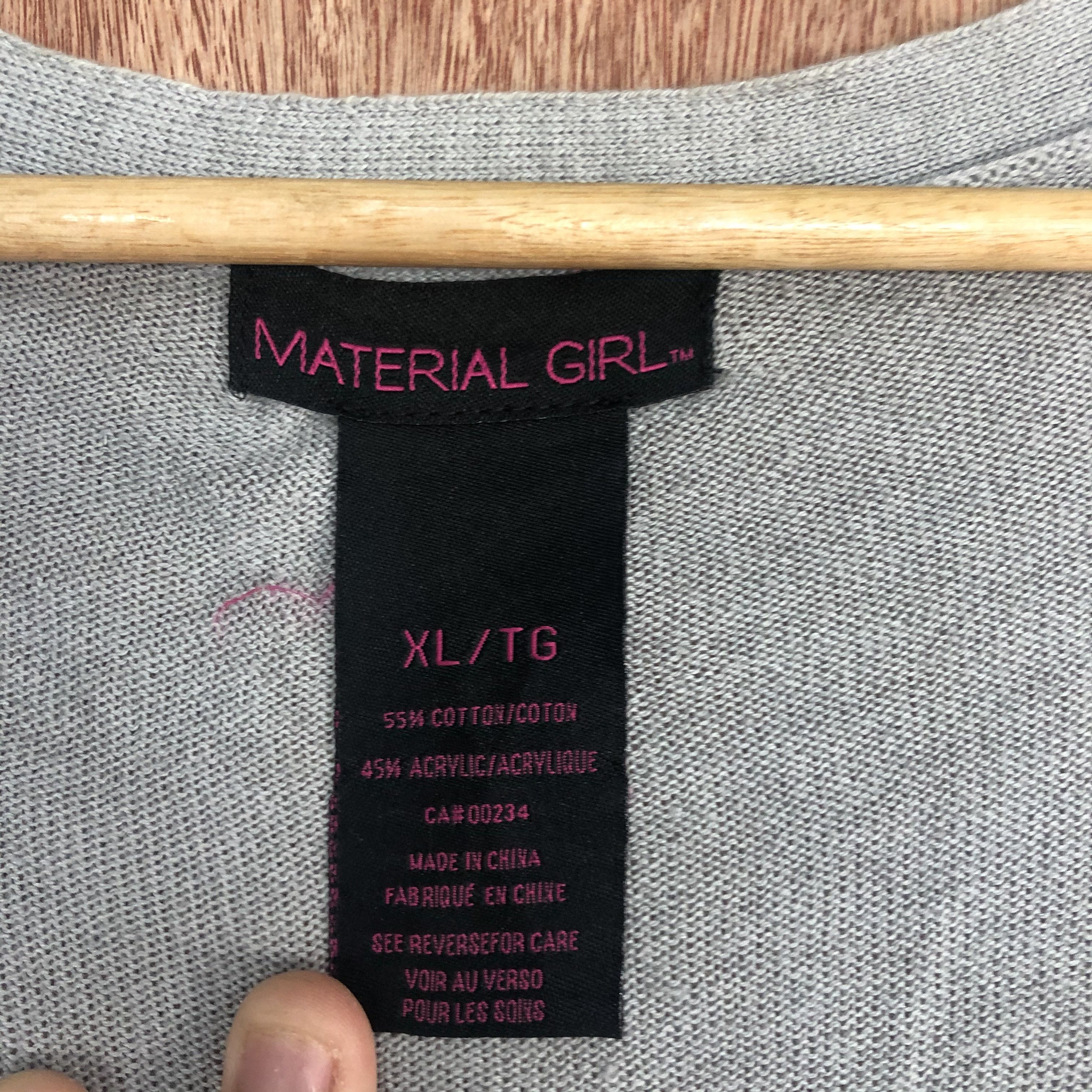 Japanese Brand DLL Material Girl skull Grey Cardigan knitwear #c510 Size XL / US 12-14 / IT 48-50 - 10 Thumbnail