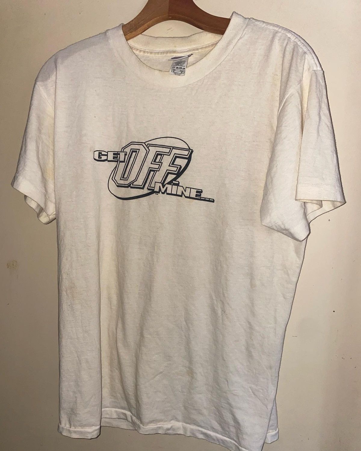 Nike 1990's Nike chilly tee get off mine tshirt loud records Size US M / EU 48-50 / 2 - 1 Thumbnail