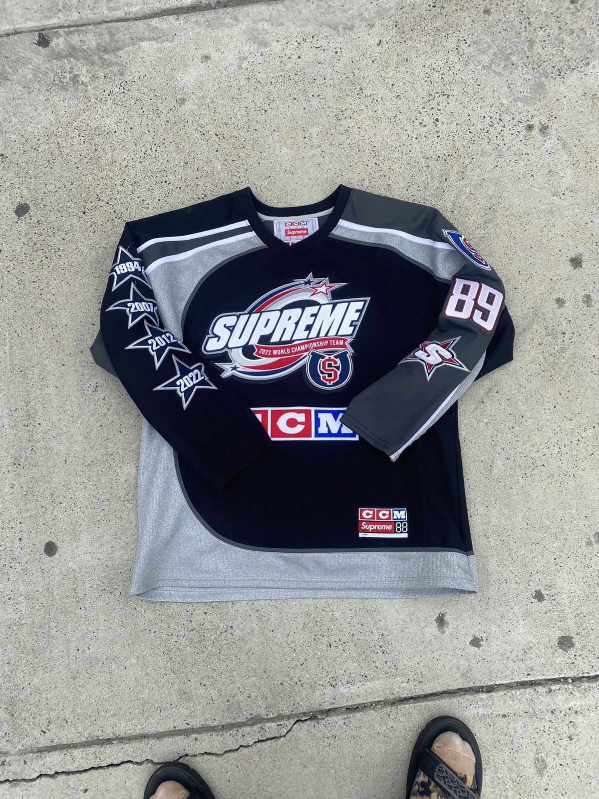 Supreme CCM All Stars Hockey Jersey T-Shirt - Black