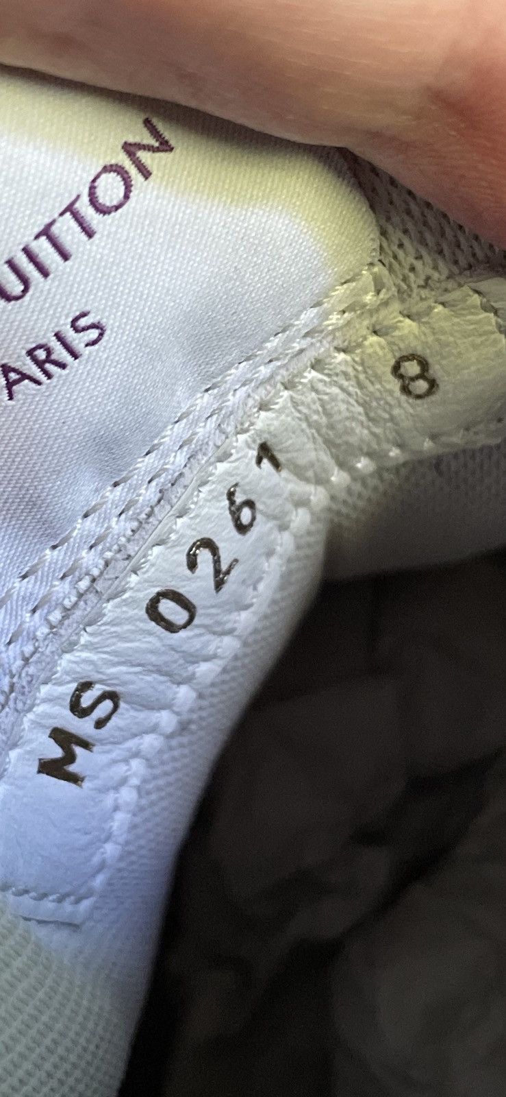 Louis Vuitton Louis Vuitton White Purple Mesh Strap Trainer Sneaker Size US 9 / EU 42 - 11 Thumbnail
