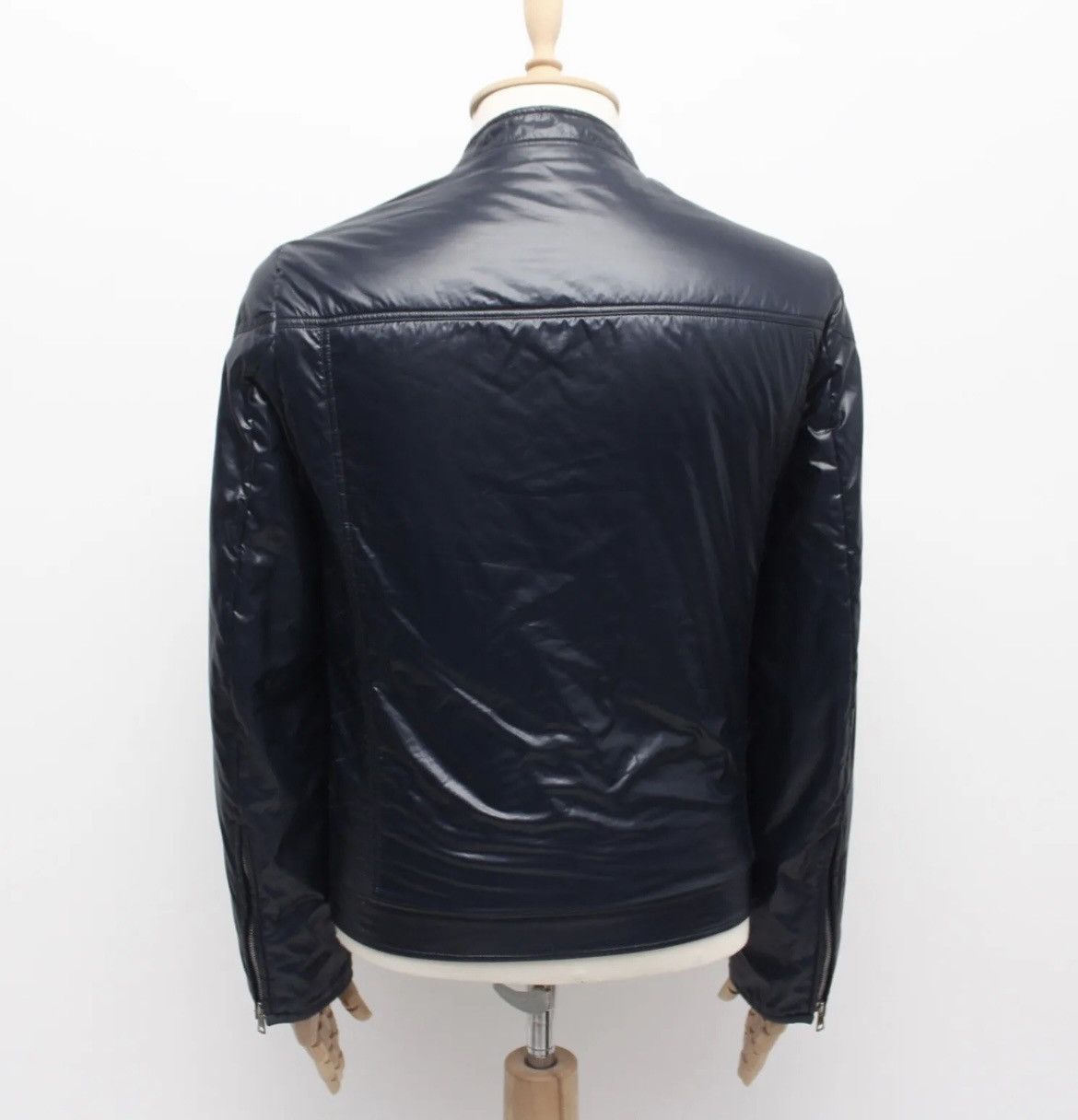 Gucci Men's RARE GUCCI Biker Full Zip Jacket Quilted Navy 50 ~S-M Size US M / EU 48-50 / 2 - 11 Thumbnail