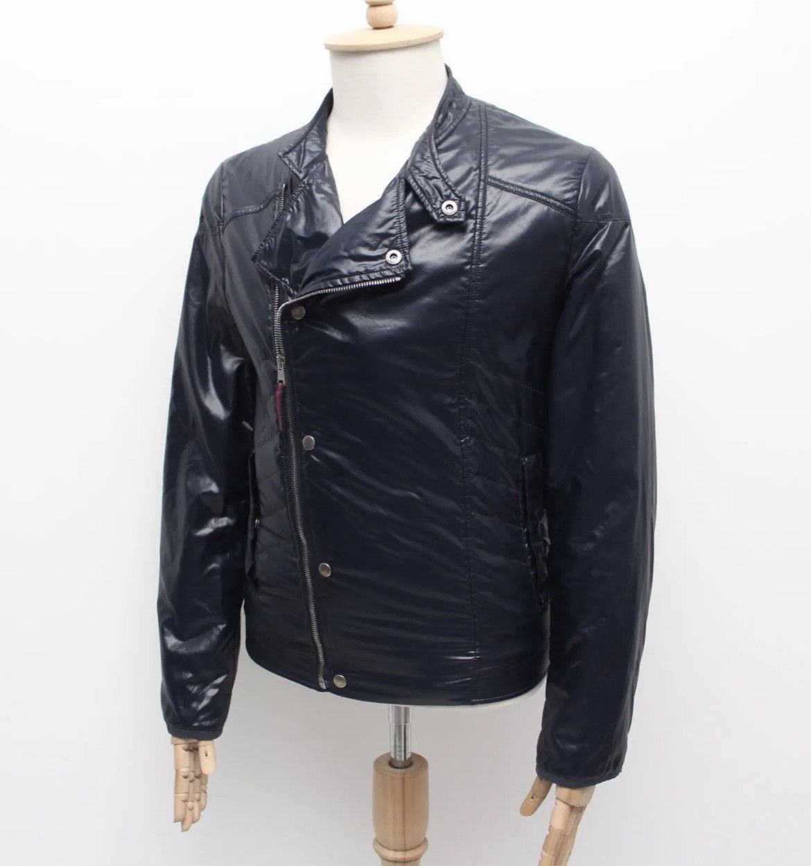 Gucci Men's RARE GUCCI Biker Full Zip Jacket Quilted Navy 50 ~S-M Size US M / EU 48-50 / 2 - 7 Thumbnail