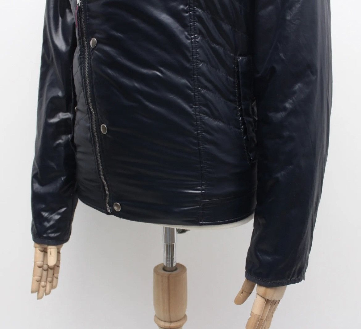 Gucci Men's RARE GUCCI Biker Full Zip Jacket Quilted Navy 50 ~S-M Size US M / EU 48-50 / 2 - 8 Thumbnail