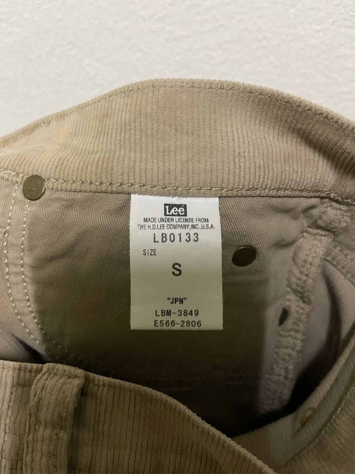Beams Plus × Japanese Brand × Lee Lee X Beams Corduroy Stretchable Pants Size US 30 / EU 46 - 15 Thumbnail