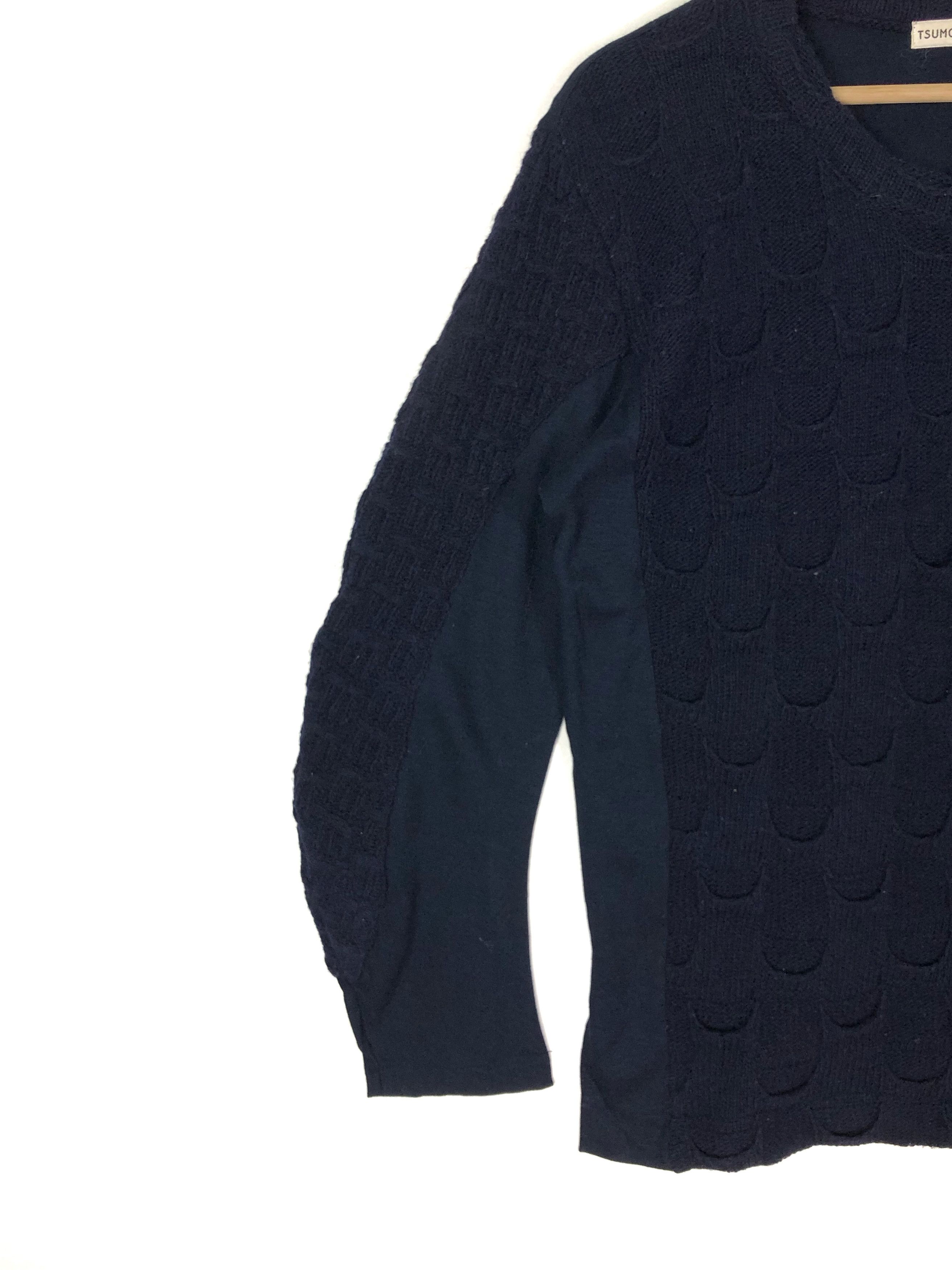 Issey Miyake RARE🔥TC A-NET MIYAKE KNIT FRONT/SIDE TEXTURED WOOL PULLOVER Size US M / EU 48-50 / 2 - 7 Thumbnail