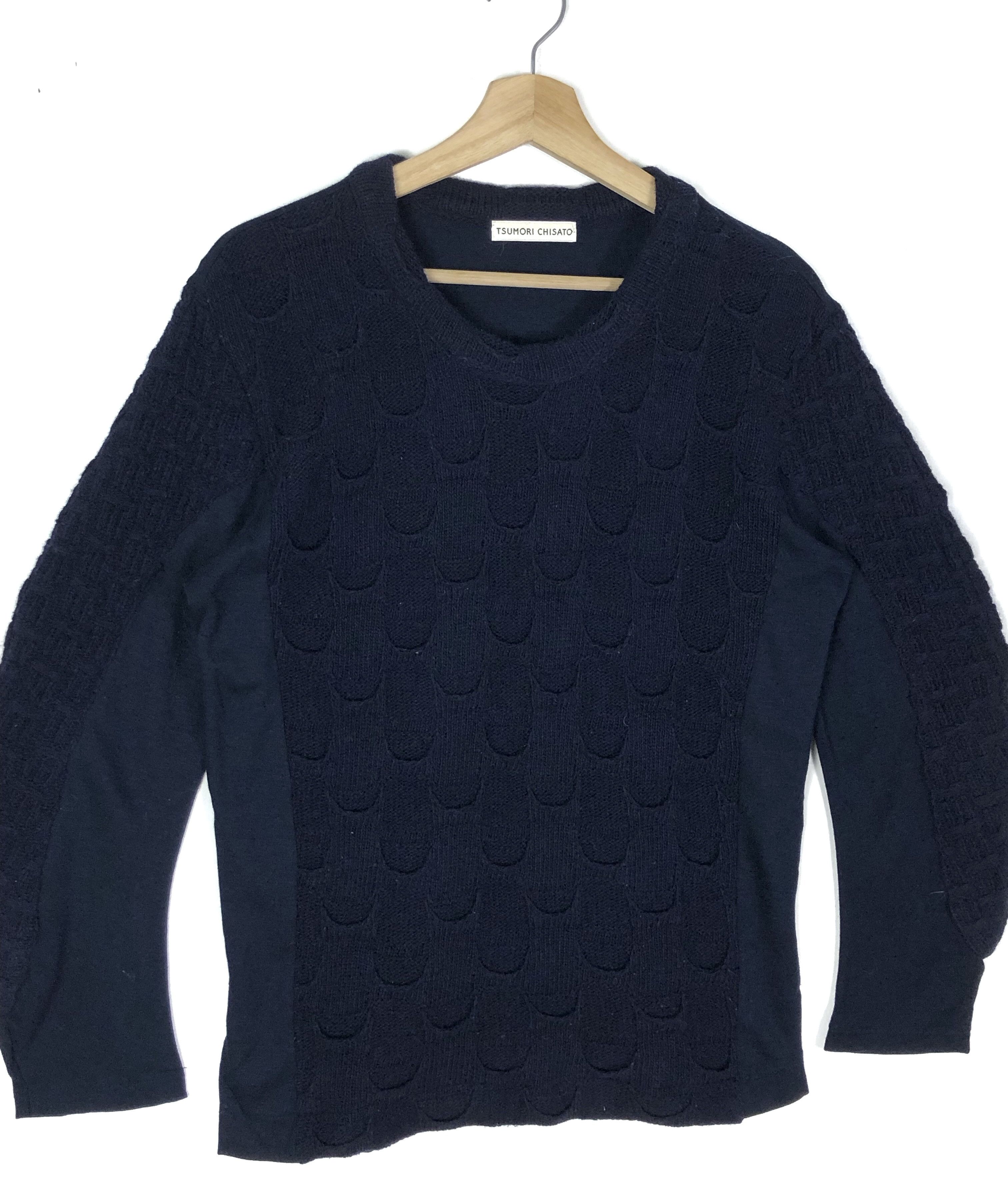 Issey Miyake RARE🔥TC A-NET MIYAKE KNIT FRONT/SIDE TEXTURED WOOL PULLOVER Size US M / EU 48-50 / 2 - 5 Thumbnail