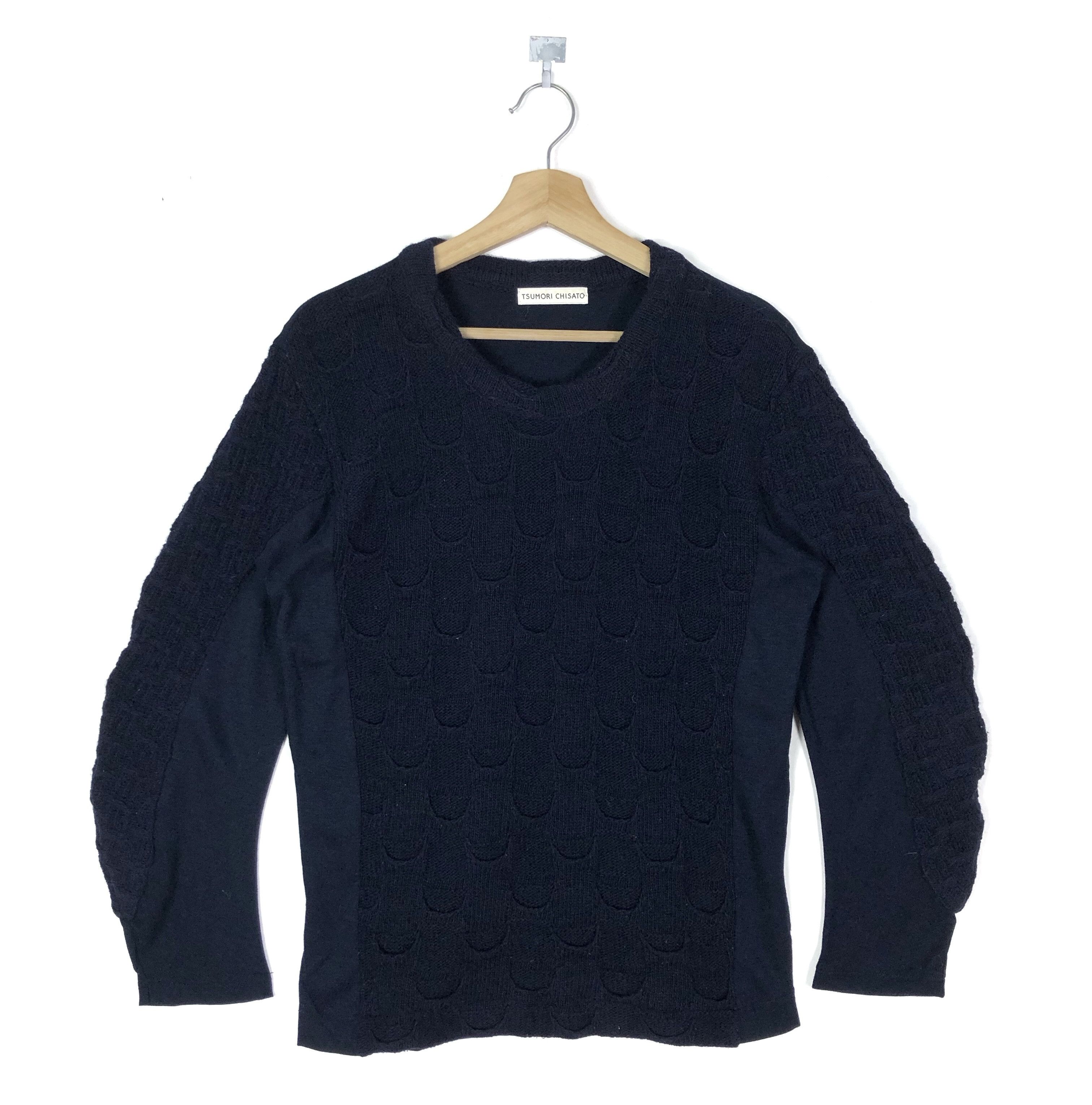 Issey Miyake RARE🔥TC A-NET MIYAKE KNIT FRONT/SIDE TEXTURED WOOL PULLOVER Size US M / EU 48-50 / 2 - 3 Thumbnail