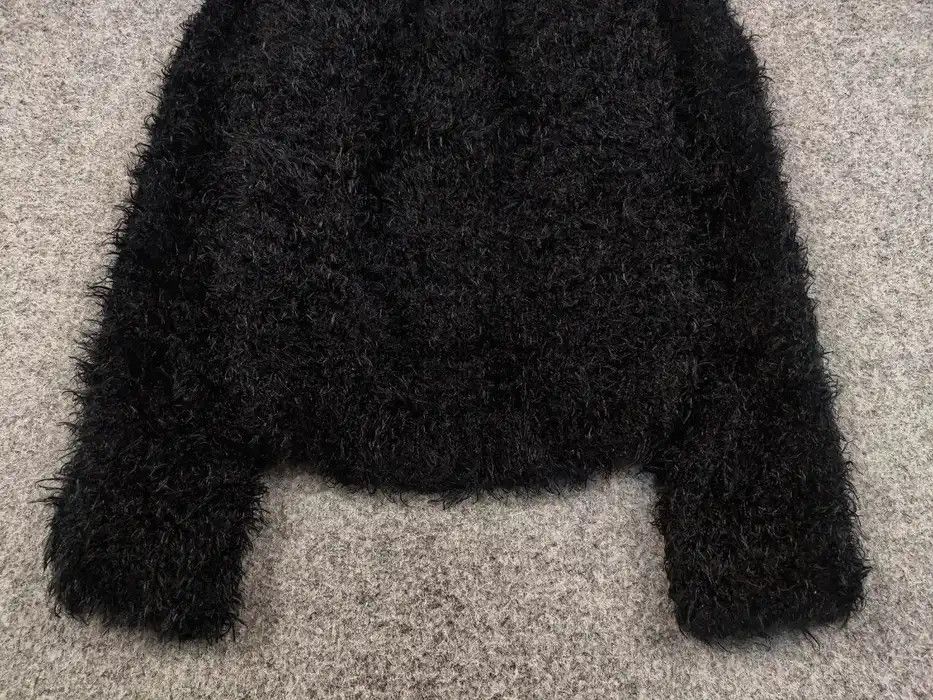 Japanese Brand Vintage 90's Japanese Black Mohair Style Fuzzy Sweater Size US S / EU 44-46 / 1 - 4 Thumbnail