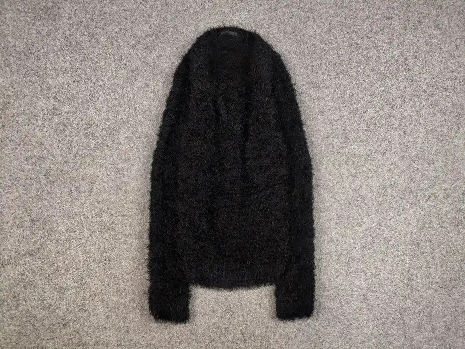 Japanese Brand Vintage 90's Japanese Black Mohair Style Fuzzy Sweater Size US S / EU 44-46 / 1 - 1 Thumbnail