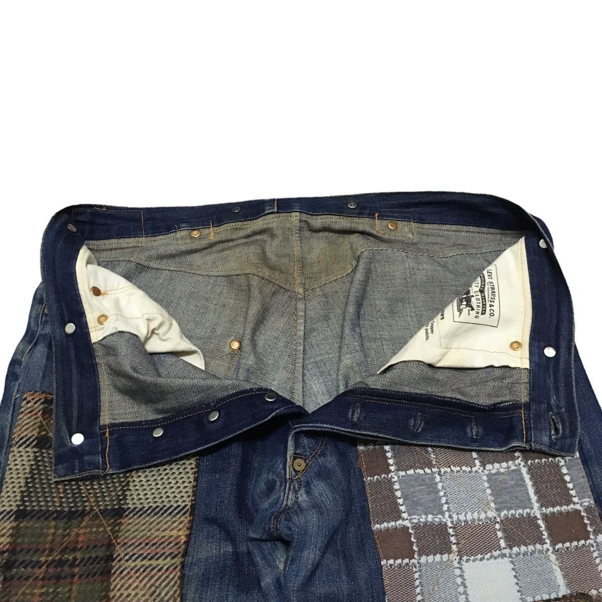 Levi's Rare Design Vintage Levis Lot 201 Buckle Belt Jeans 1990s Size US 36 / EU 52 - 7 Thumbnail