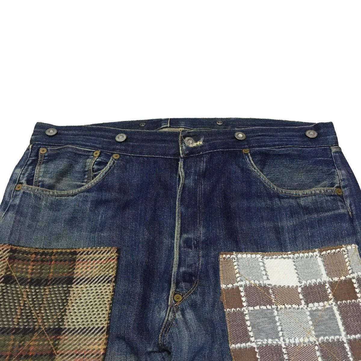 Levi's Rare Design Vintage Levis Lot 201 Buckle Belt Jeans 1990s Size US 36 / EU 52 - 4 Thumbnail