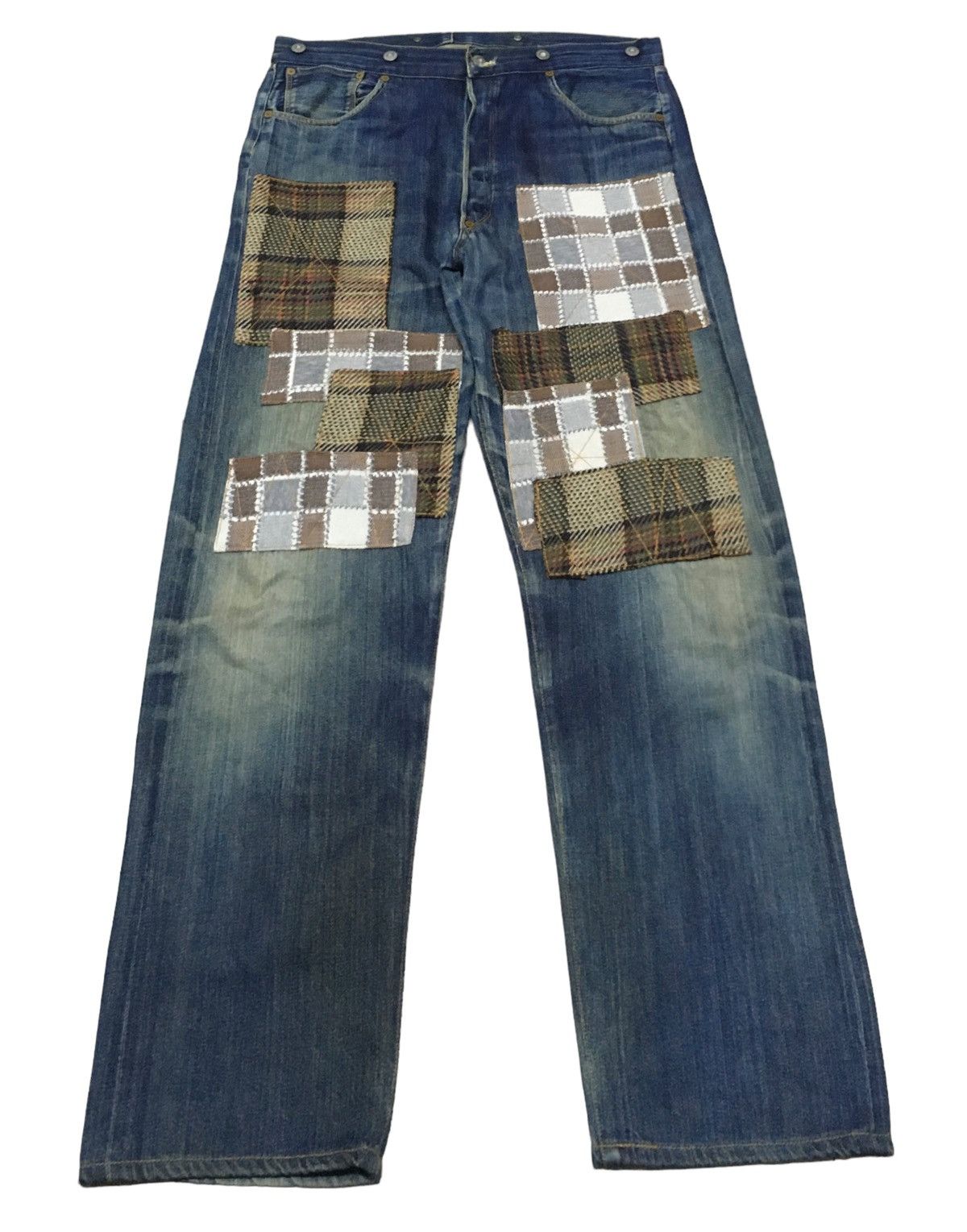 Levi's Rare Design Vintage Levis Lot 201 Buckle Belt Jeans 1990s Size US 36 / EU 52 - 2 Thumbnail