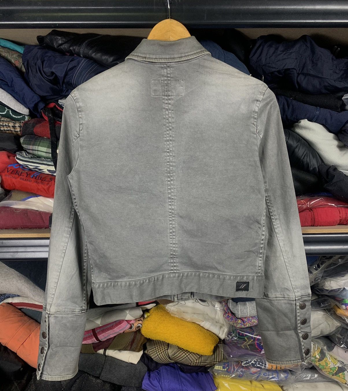 DKNY Vintage Donna Karan New York DKNY Cropped Denim Jacket Size S / US 4 / IT 40 - 3 Thumbnail