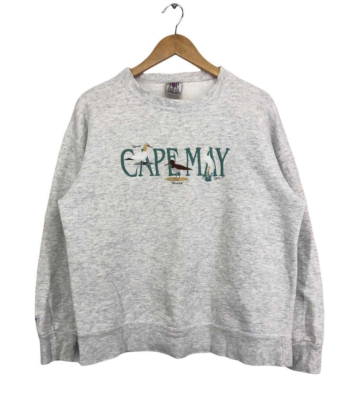 image of Made In USA x Vintage Cape May Embroidery Crewneck Sweatshirt, Men's (Size Large)