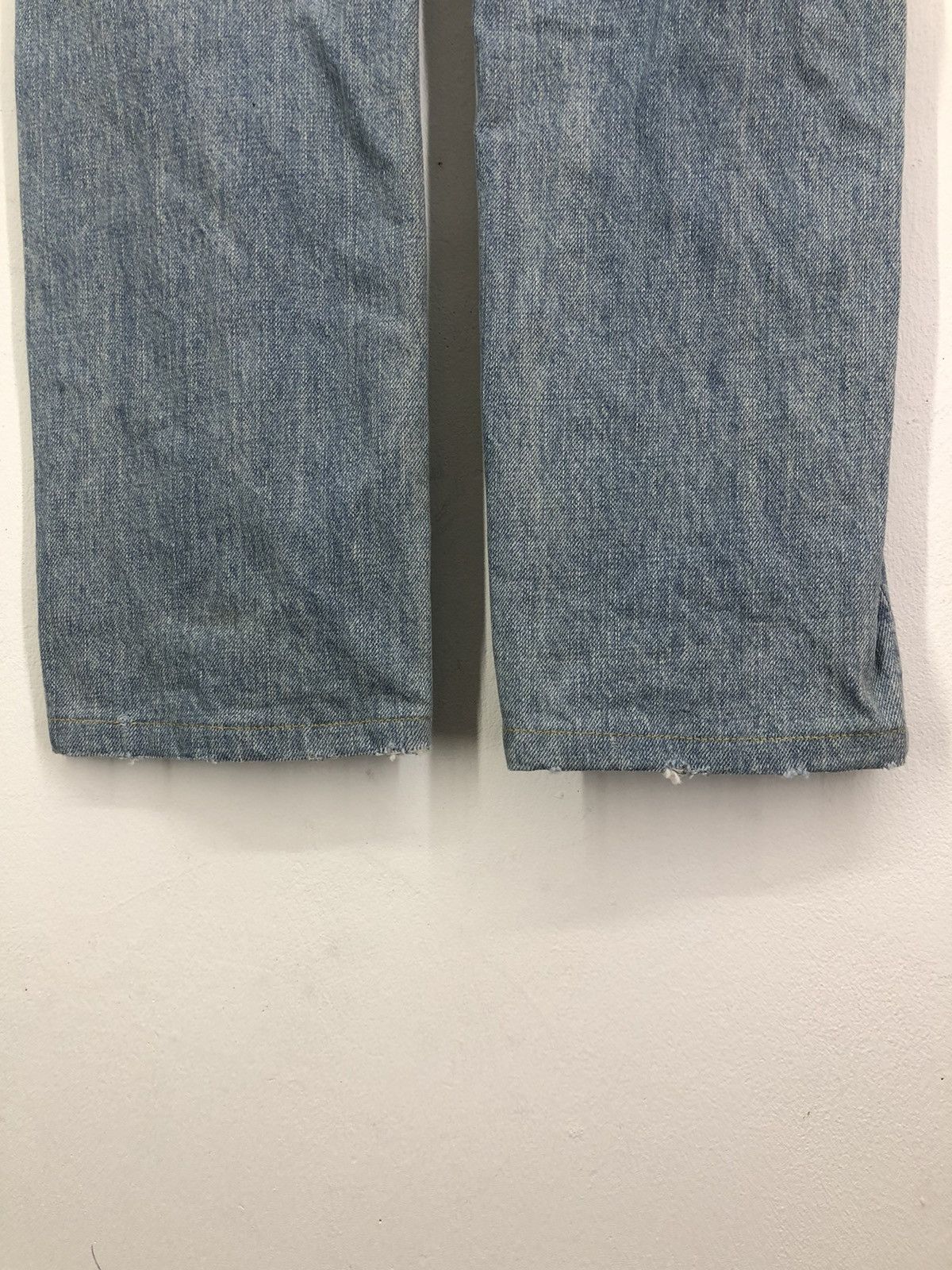 Japanese Brand Lowrys Farm Distressed Faded Blue Jeans