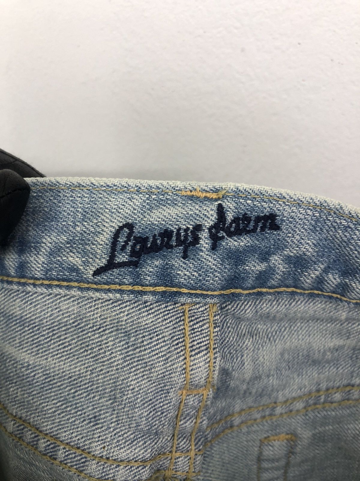 Japanese Brand Lowrys Farm Distressed Faded Blue Jeans