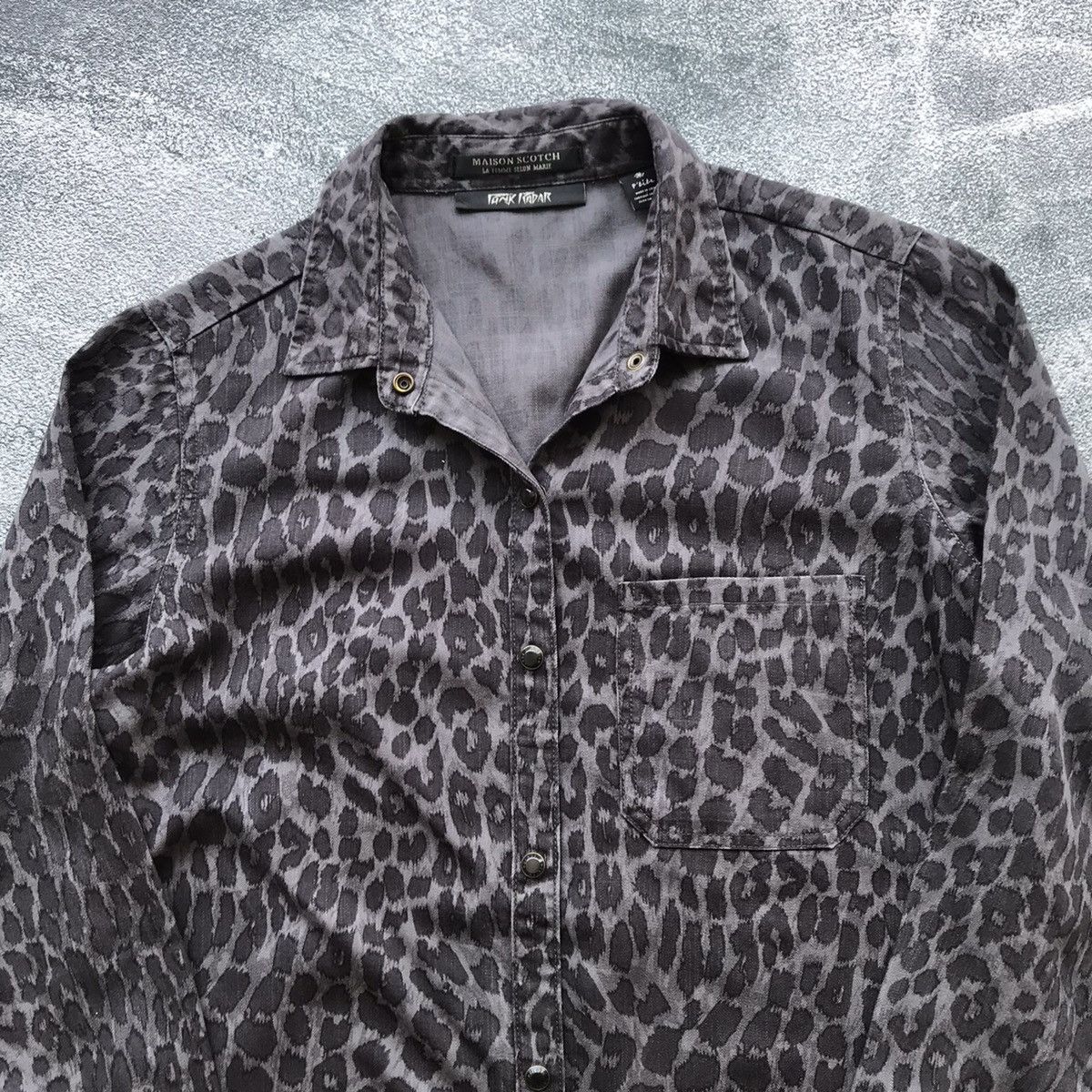 If Six Was Nine × Japanese Brand × Le Grande Bleu (L.G.B.) 🔥Maison scotch punk radar black Leopard shirt Size US M / EU 48-50 / 2 - 2 Thumbnail