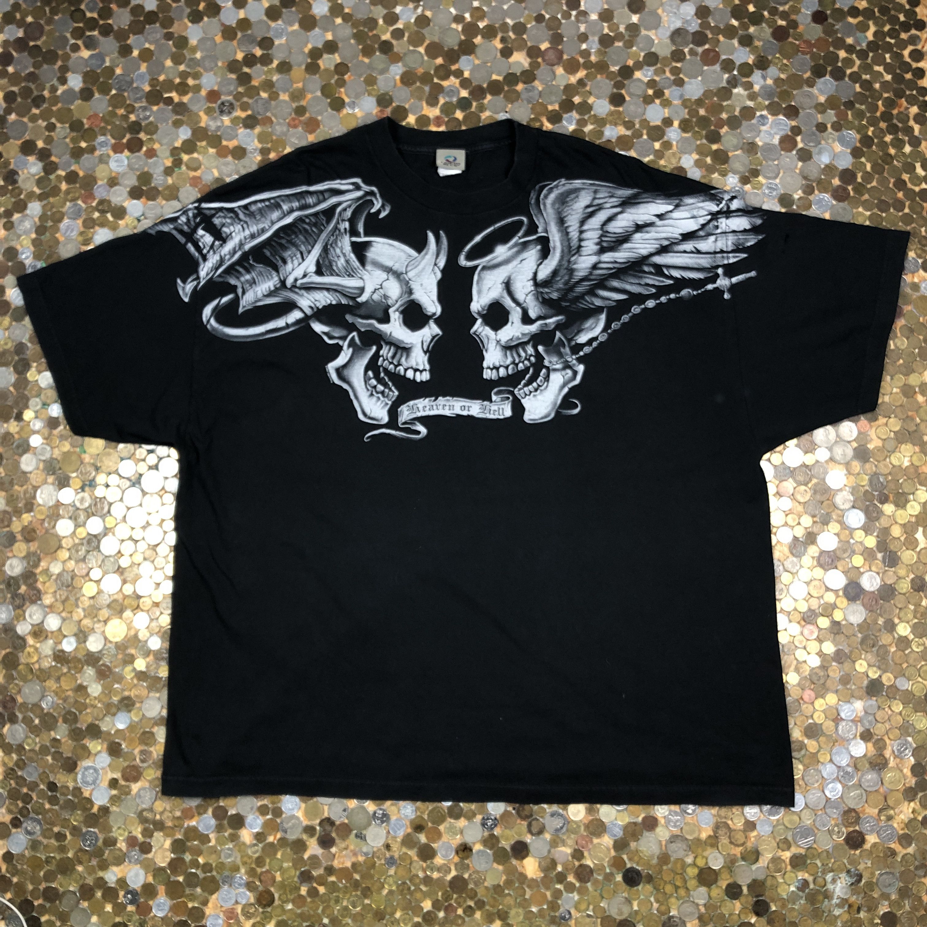 Liquid Blue × Vintage liquid blue Heaven or Hell T-shirt Size US XXL / EU 58 / 5 - 1 Thumbnail