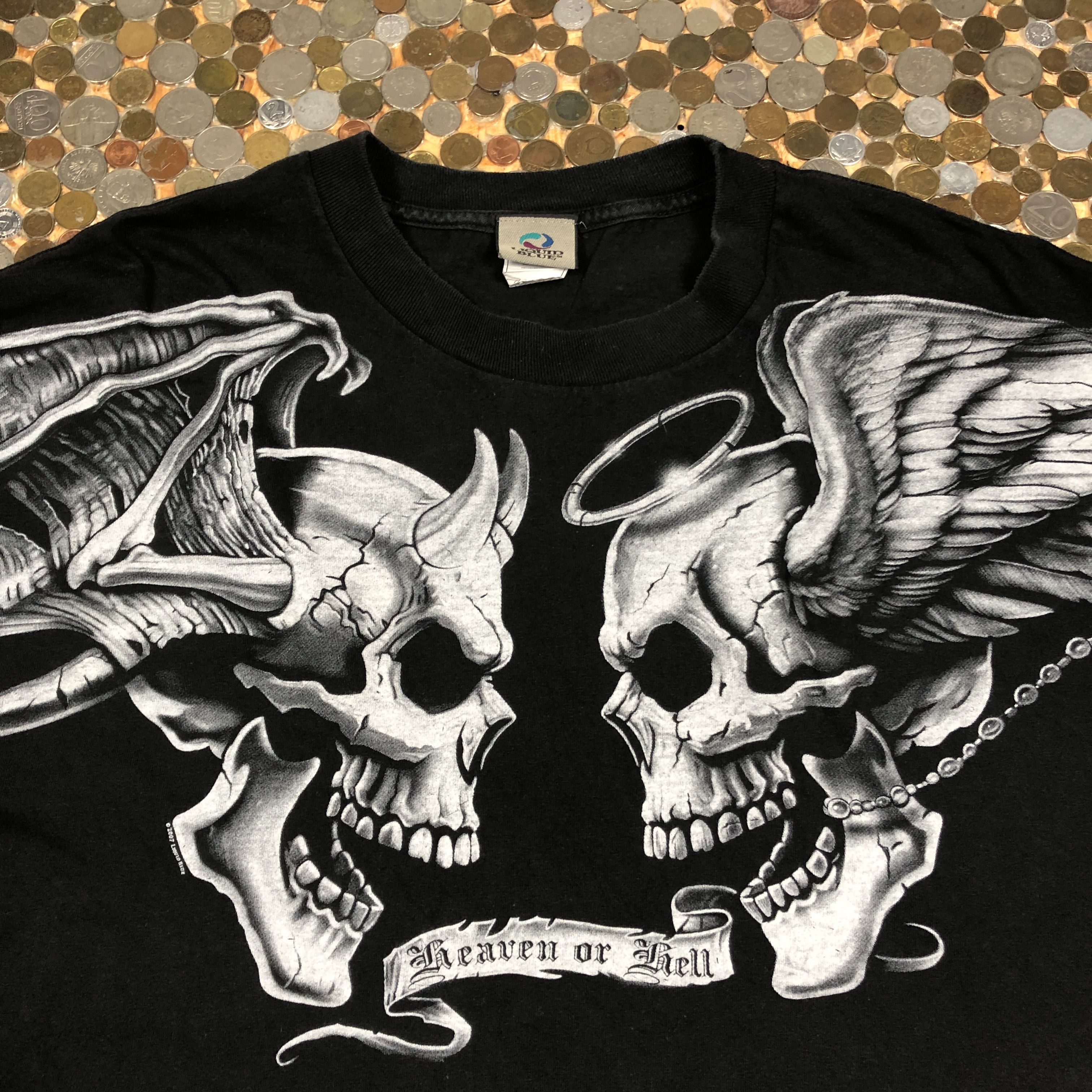 Liquid Blue × Vintage liquid blue Heaven or Hell T-shirt Size US XXL / EU 58 / 5 - 2 Thumbnail