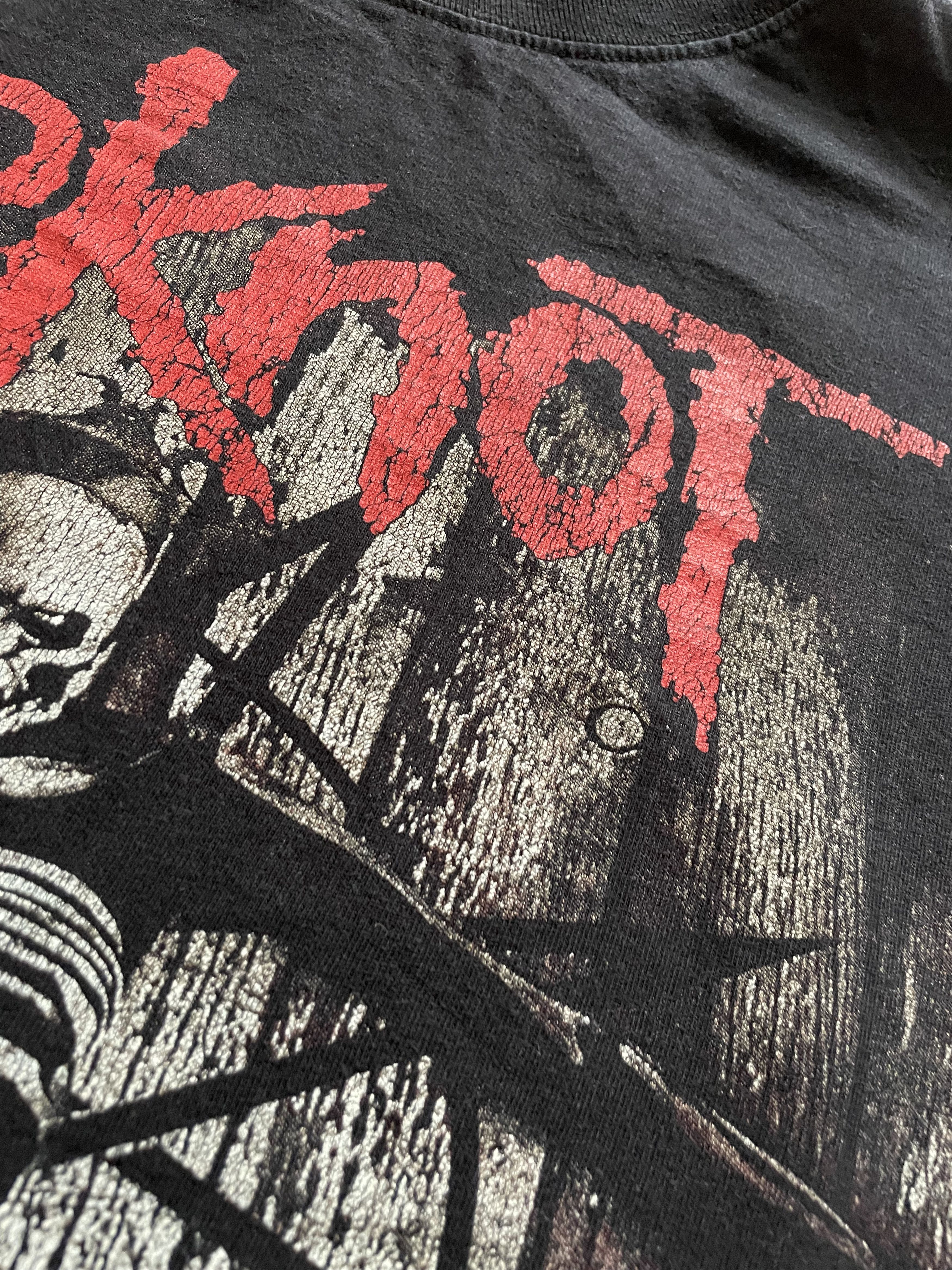 Band Tees × Slipknot Vintage Slipknot The Gray Chapter Tee Drill Hype Y2K Size US M / EU 48-50 / 2 - 10 Thumbnail