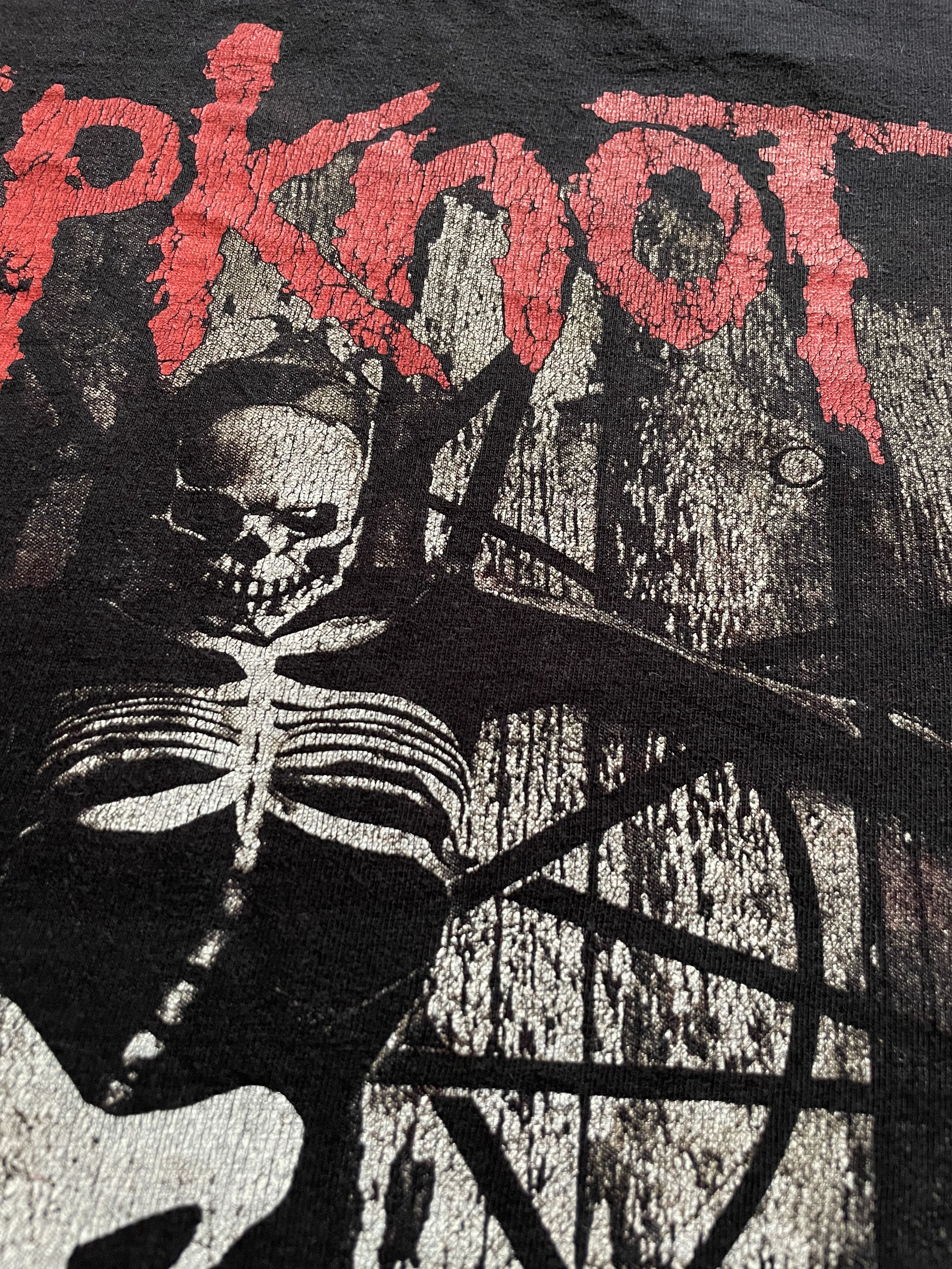 Band Tees × Slipknot Vintage Slipknot The Gray Chapter Tee Drill Hype Y2K Size US M / EU 48-50 / 2 - 5 Thumbnail