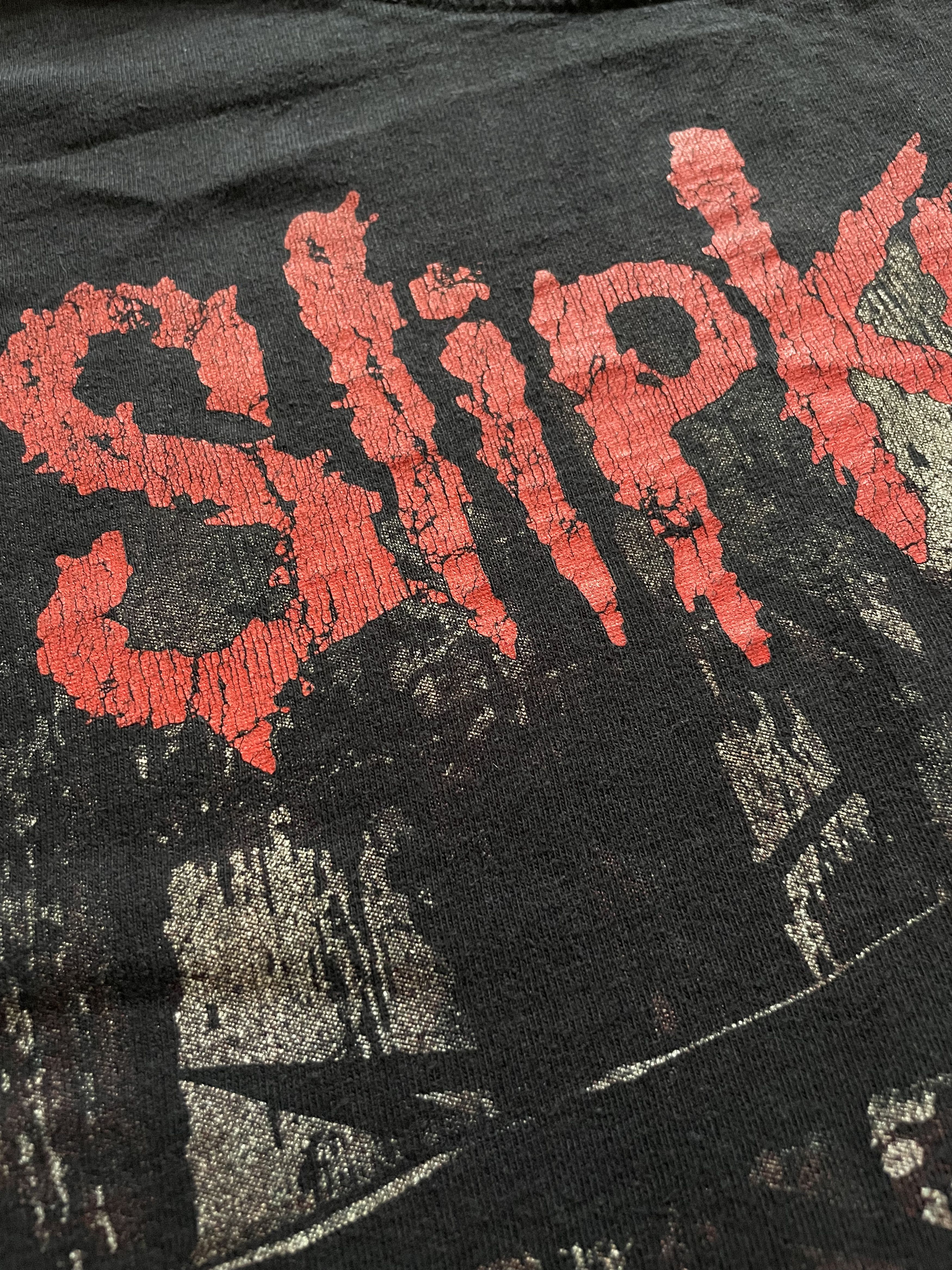 Band Tees × Slipknot Vintage Slipknot The Gray Chapter Tee Drill Hype Y2K Size US M / EU 48-50 / 2 - 9 Thumbnail
