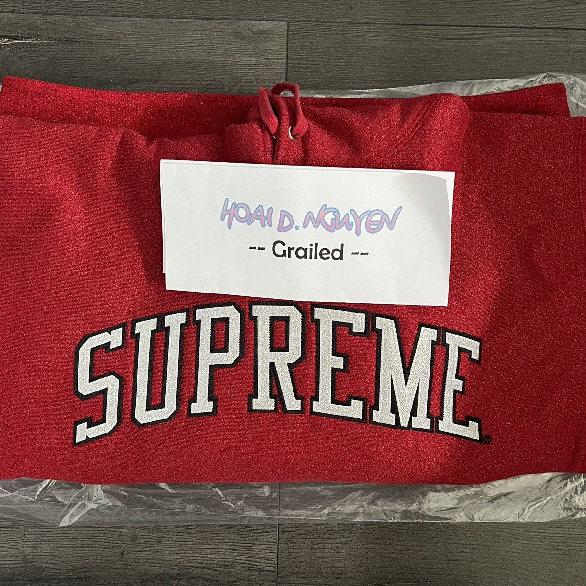 Nike x Supreme Arc Crewneck, Red Camo (L) In-hand Ready To Be Shipped! Sold  out