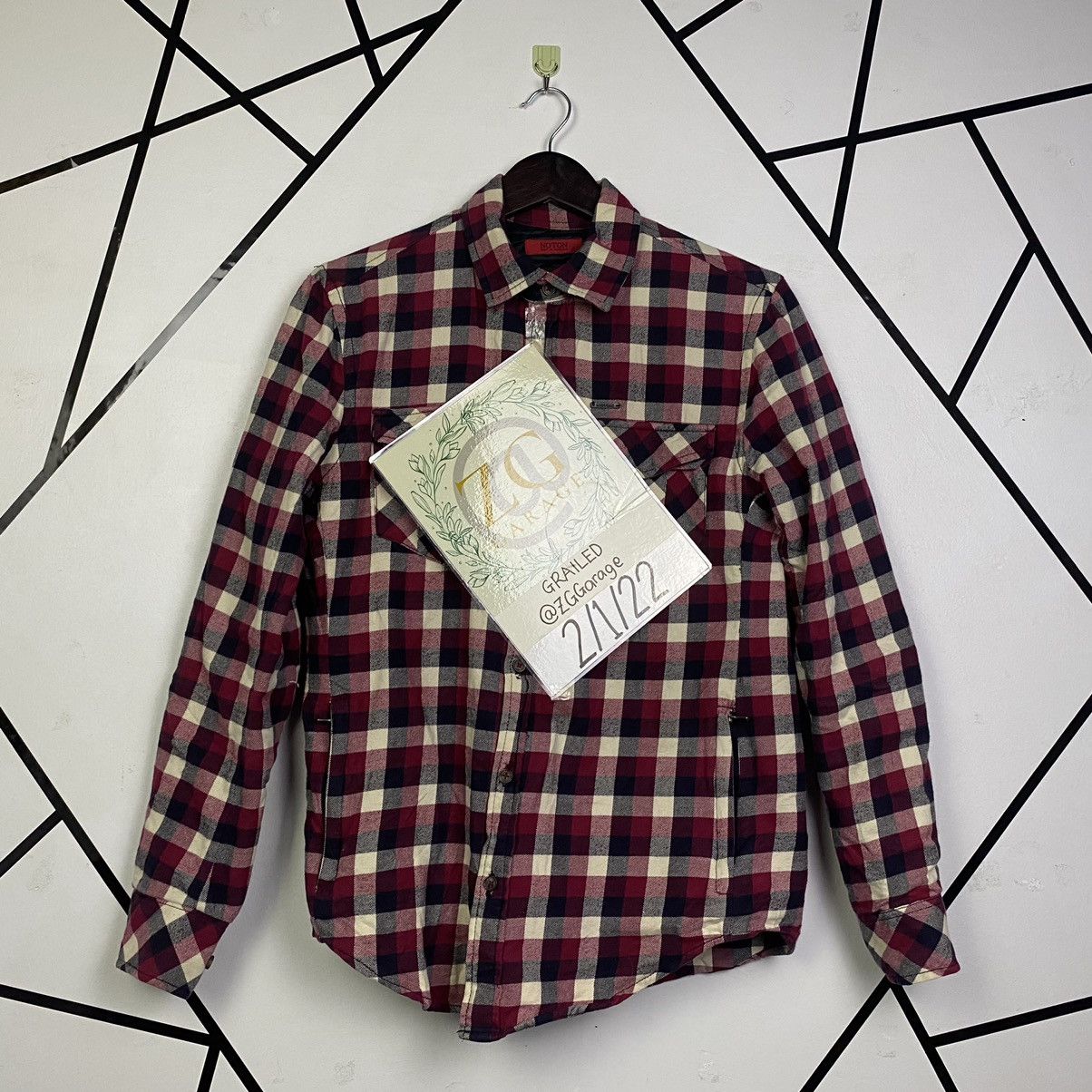 Japanese Brand × Vintage Steals 🔥Vintge Japan Checked Board Flannel Jacket Size US S / EU 44-46 / 1 - 16 Thumbnail