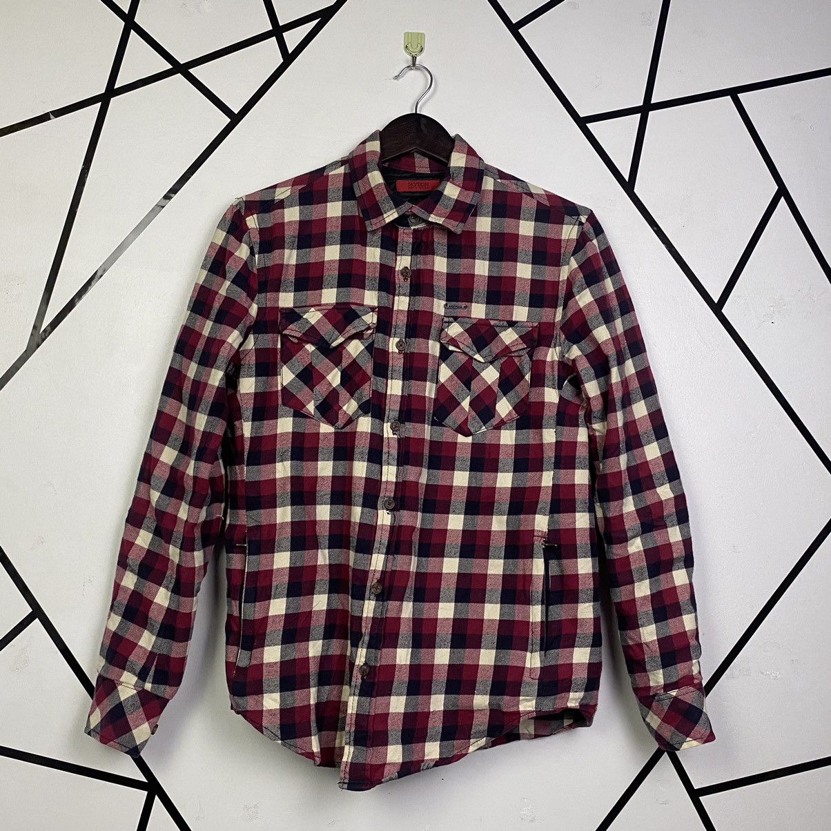 Japanese Brand × Vintage Steals 🔥Vintge Japan Checked Board Flannel Jacket Size US S / EU 44-46 / 1 - 1 Thumbnail