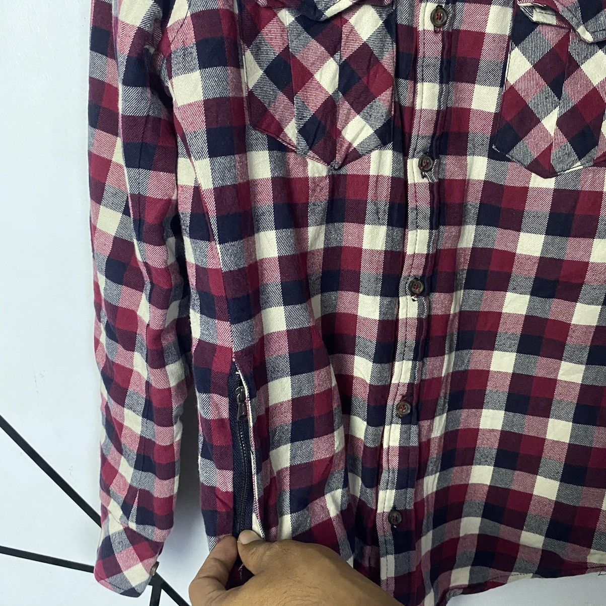 Japanese Brand × Vintage Steals 🔥Vintge Japan Checked Board Flannel Jacket Size US S / EU 44-46 / 1 - 6 Thumbnail