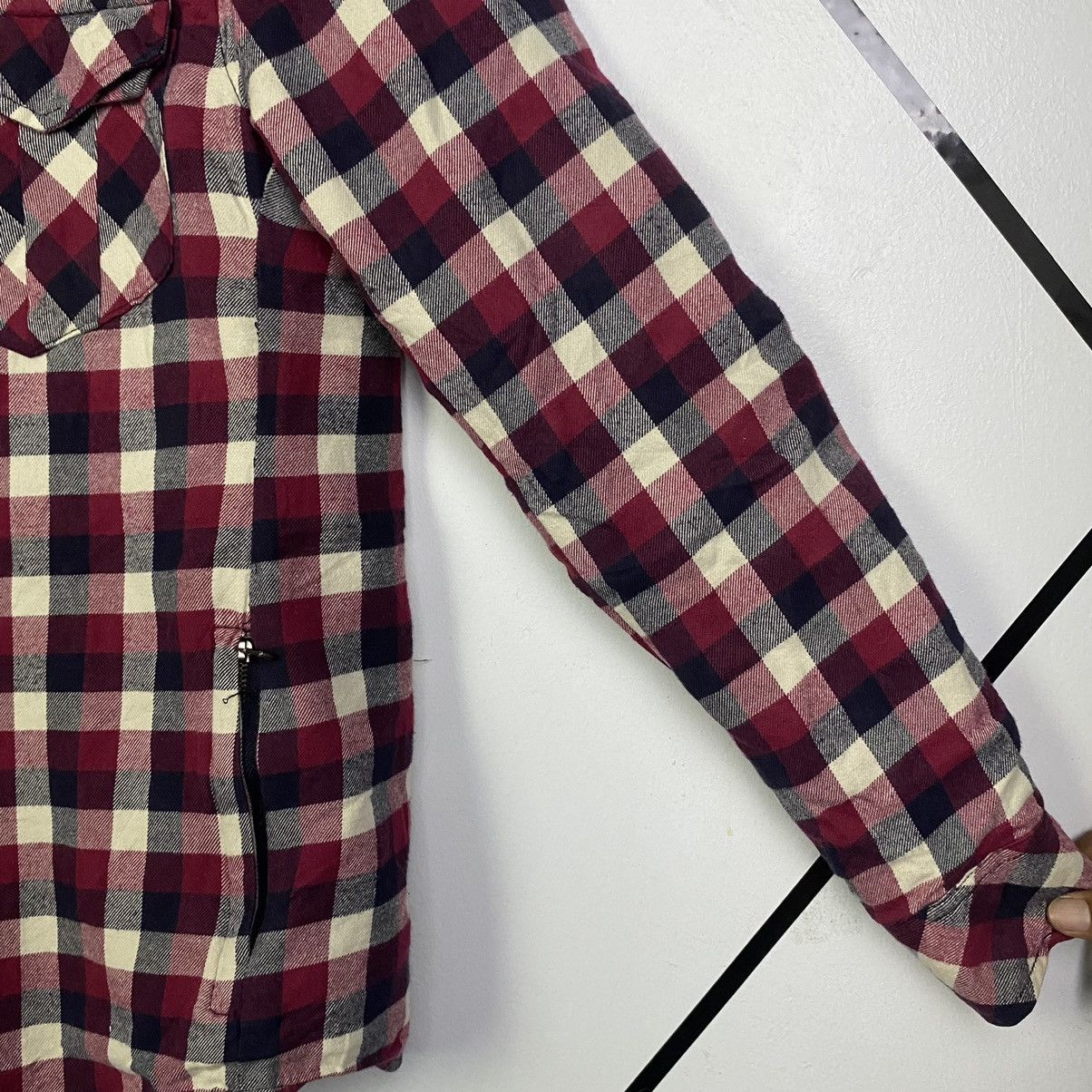 Japanese Brand × Vintage Steals 🔥Vintge Japan Checked Board Flannel Jacket Size US S / EU 44-46 / 1 - 8 Thumbnail