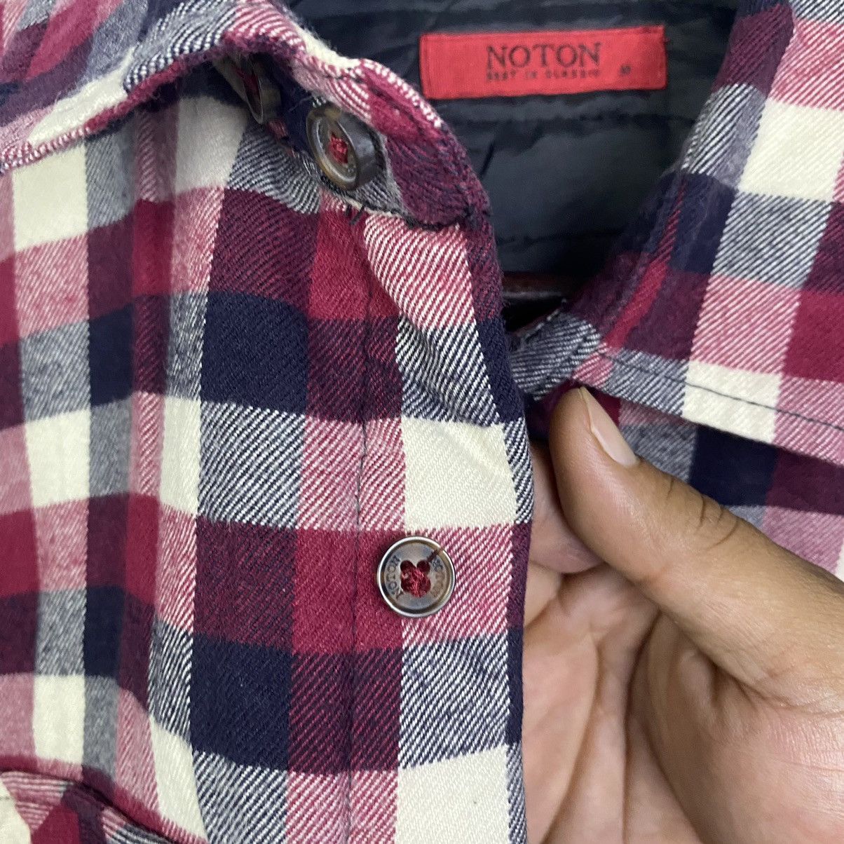 Japanese Brand × Vintage Steals 🔥Vintge Japan Checked Board Flannel Jacket Size US S / EU 44-46 / 1 - 14 Thumbnail