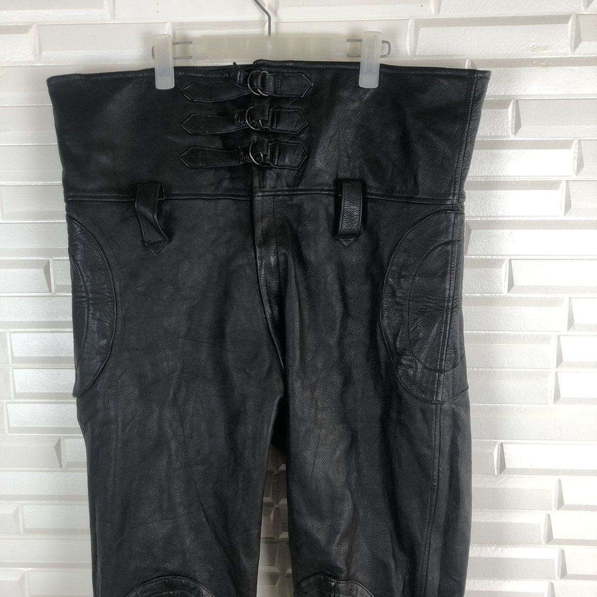 Japanese Brand ✈️🔥NANKAI RACING FULL LEATHER PANTS RARE🔥✈️ Size US 40 / EU 56 - 3 Thumbnail