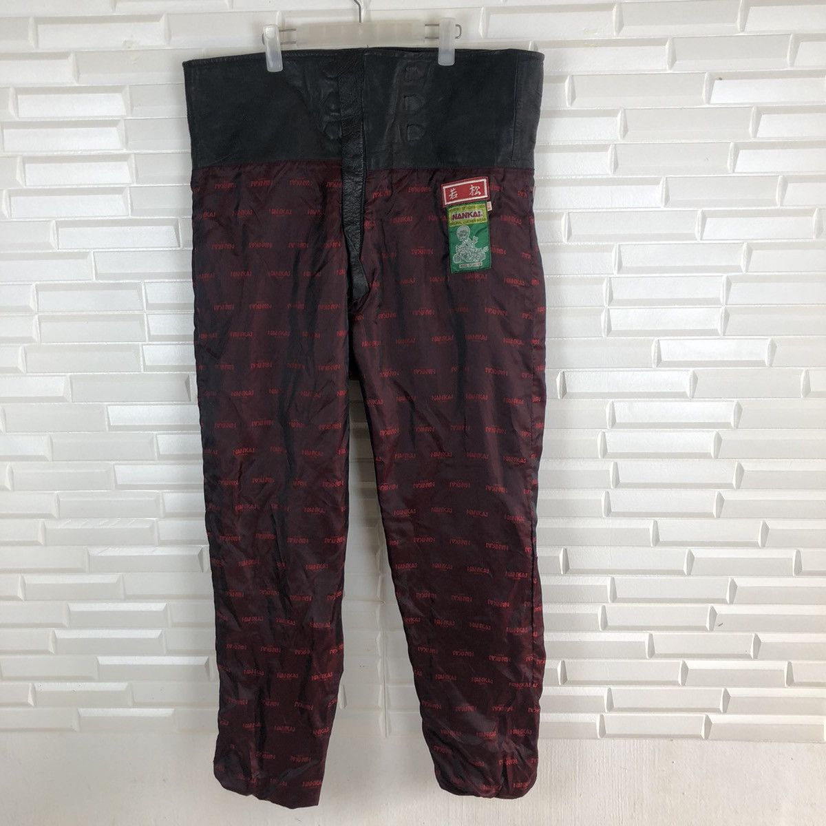 Japanese Brand ✈️🔥NANKAI RACING FULL LEATHER PANTS RARE🔥✈️ Size US 40 / EU 56 - 6 Thumbnail