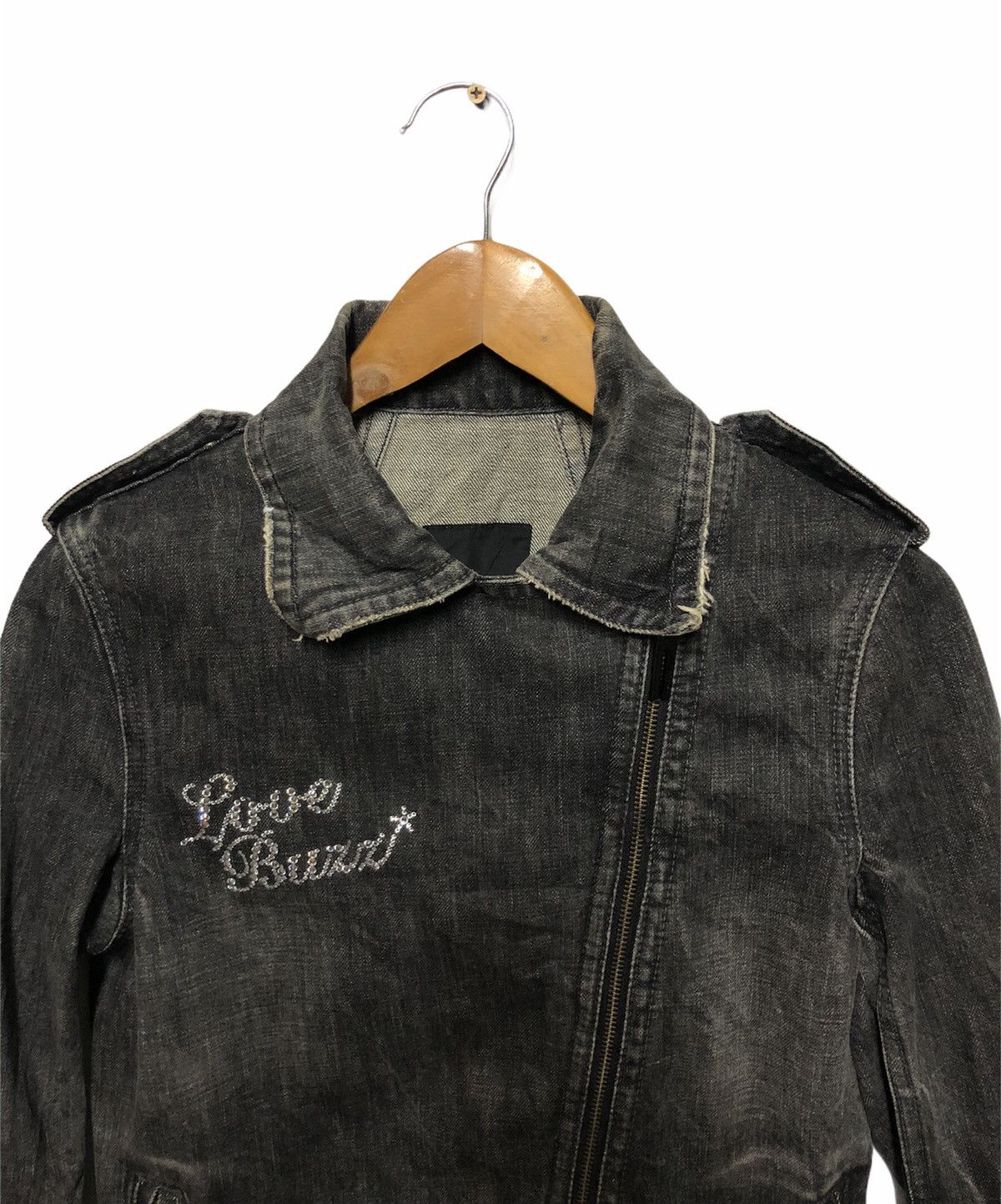 Hysteric Glamour HYSTERIC GLAMOUR DENIM DOUBLE COLLAR JACKET Size US S / EU 44-46 / 1 - 5 Thumbnail