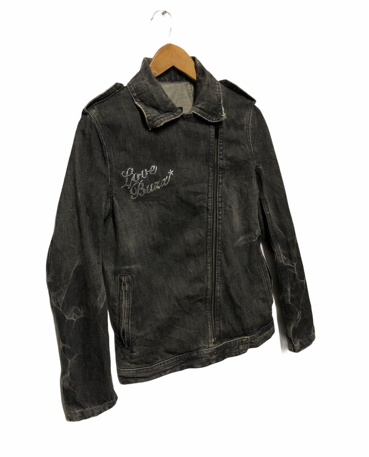 Hysteric Glamour HYSTERIC GLAMOUR DENIM DOUBLE COLLAR JACKET Size US S / EU 44-46 / 1 - 4 Thumbnail