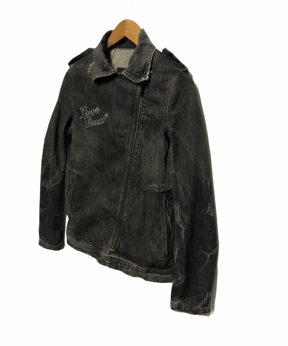 Hysteric Glamour HYSTERIC GLAMOUR DENIM DOUBLE COLLAR JACKET Size US S / EU 44-46 / 1 - 3 Thumbnail