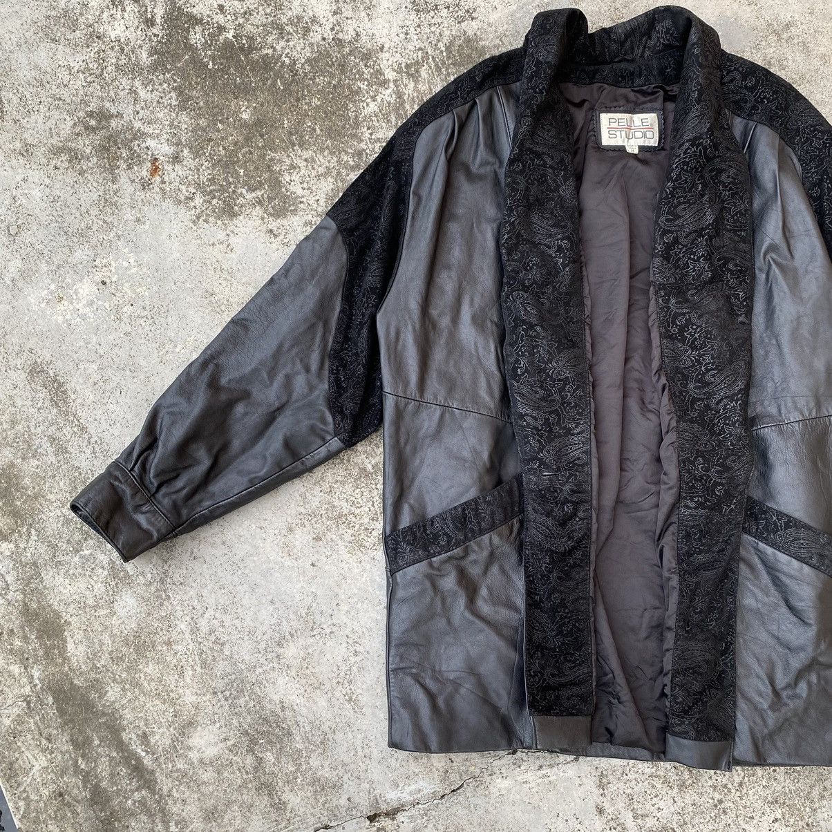 Pelle Pelle Vintage Pelle Studio Paisley Leather Jacket Size US M / EU 48-50 / 2 - 6 Thumbnail