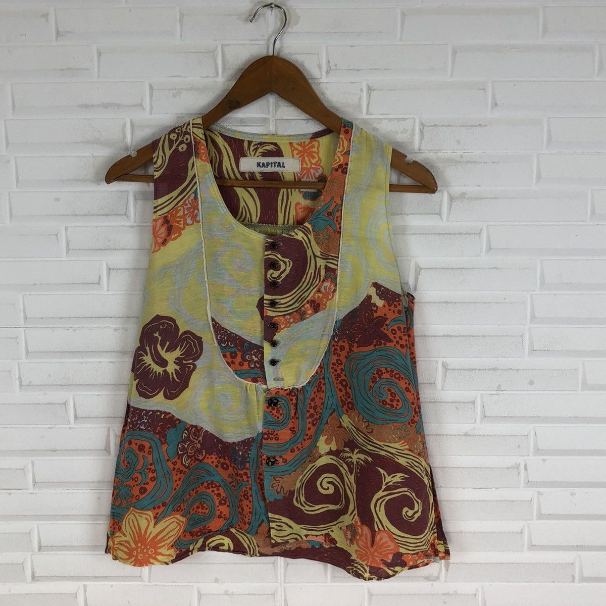 Kapital × Vintage KAPITAL TANKTOP FLORAL NICE DESIGN Size US S / EU 44-46 / 1 - 1 Thumbnail