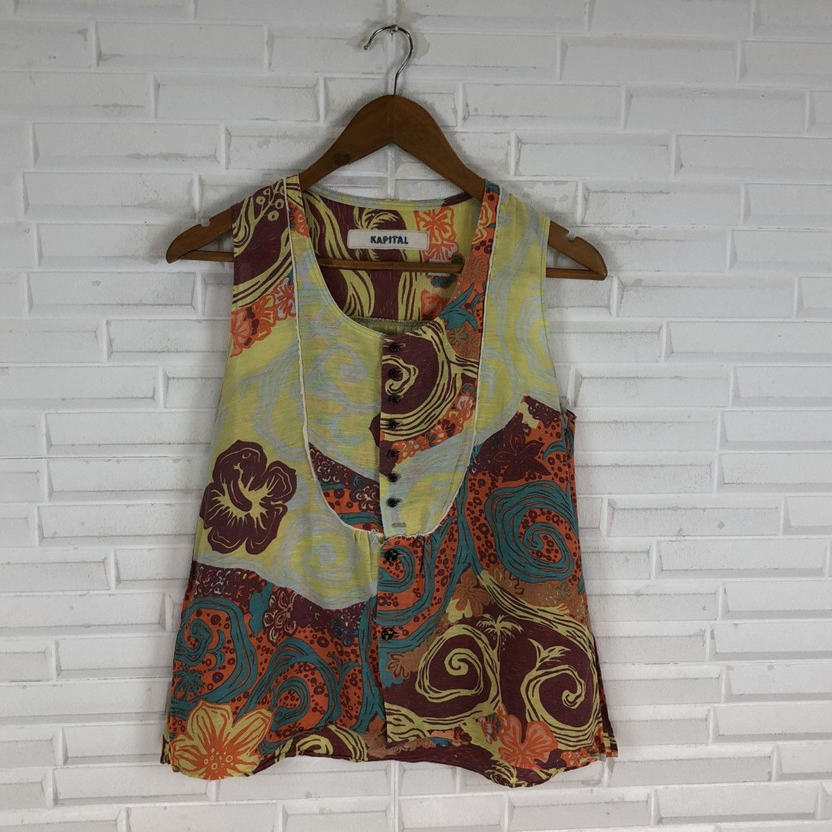 Kapital × Vintage KAPITAL TANKTOP FLORAL NICE DESIGN Size US S / EU 44-46 / 1 - 4 Thumbnail