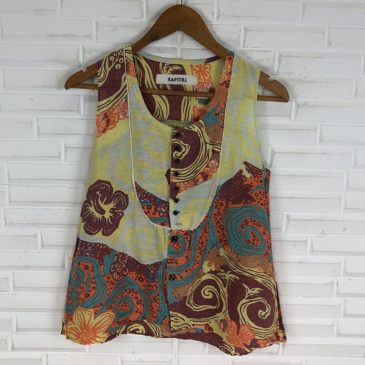 Kapital × Vintage KAPITAL TANKTOP FLORAL NICE DESIGN Size US S / EU 44-46 / 1 - 5 Thumbnail
