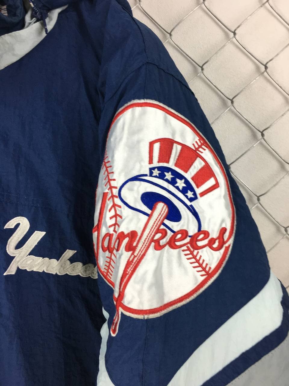 Starter Vintage New York Yankees Starter Bomber Jacket Size US M / EU 48-50 / 2 - 2 Thumbnail