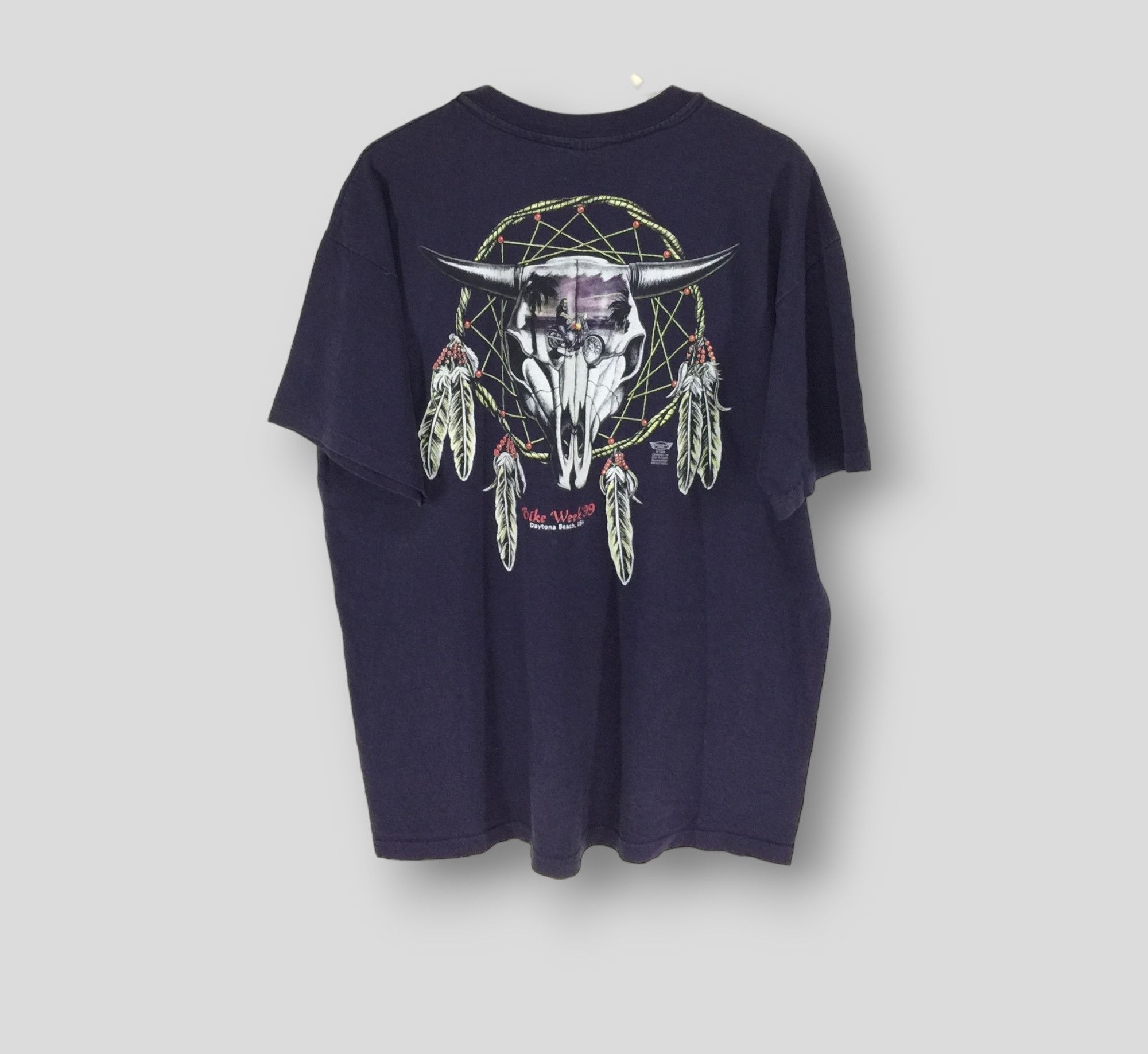 Vintage 90s Daytona bike week pocket tshirt
