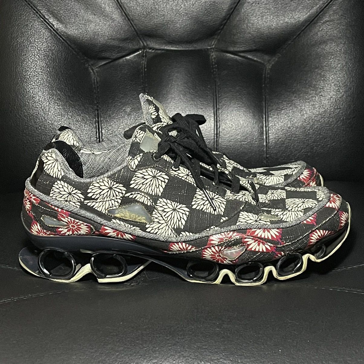 Raf Simons Bounce Cblack Dkgry Ftwwht Low Top Sneakers